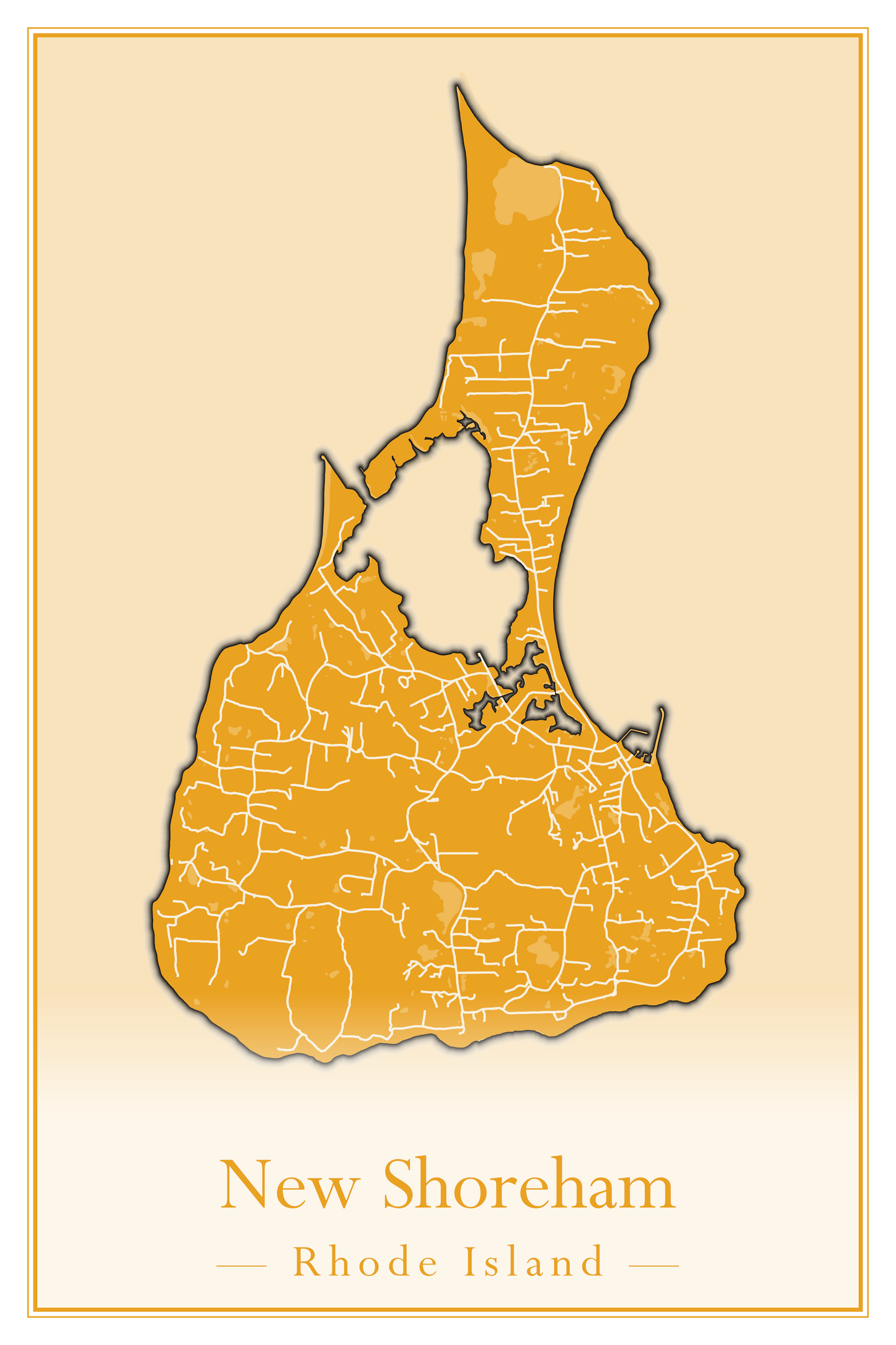 Rhode Island Towns - Street Map (New Shoreham - North Providence)