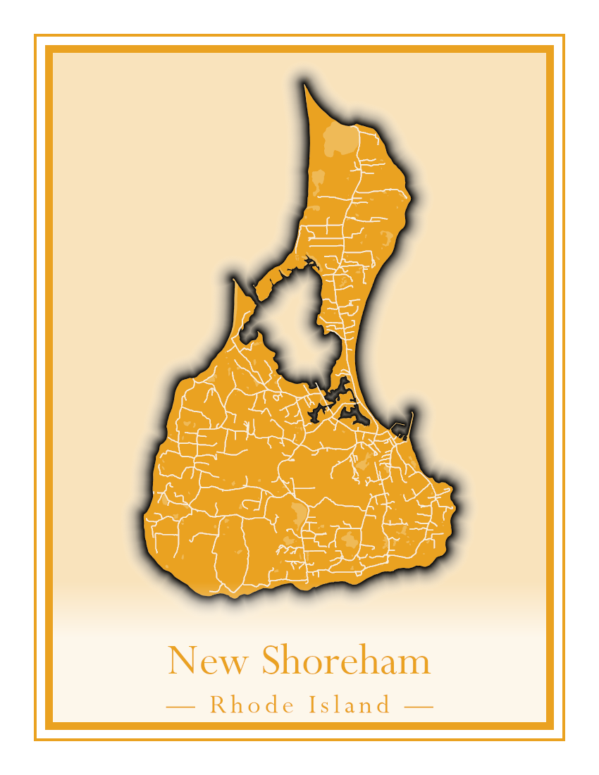 Rhode Island Towns - Street Map (New Shoreham - North Providence)