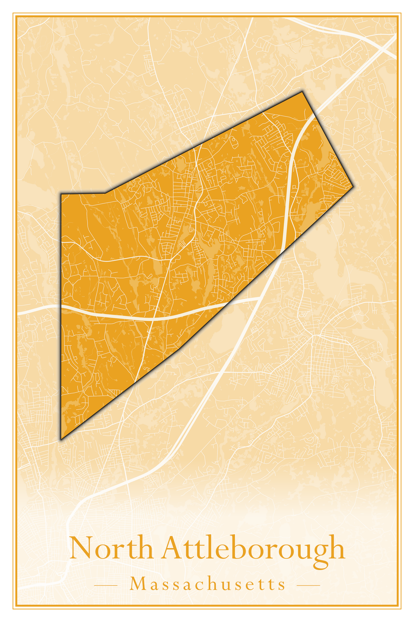 Massachusetts Towns - Street Map (North Adams - North Brookfield)