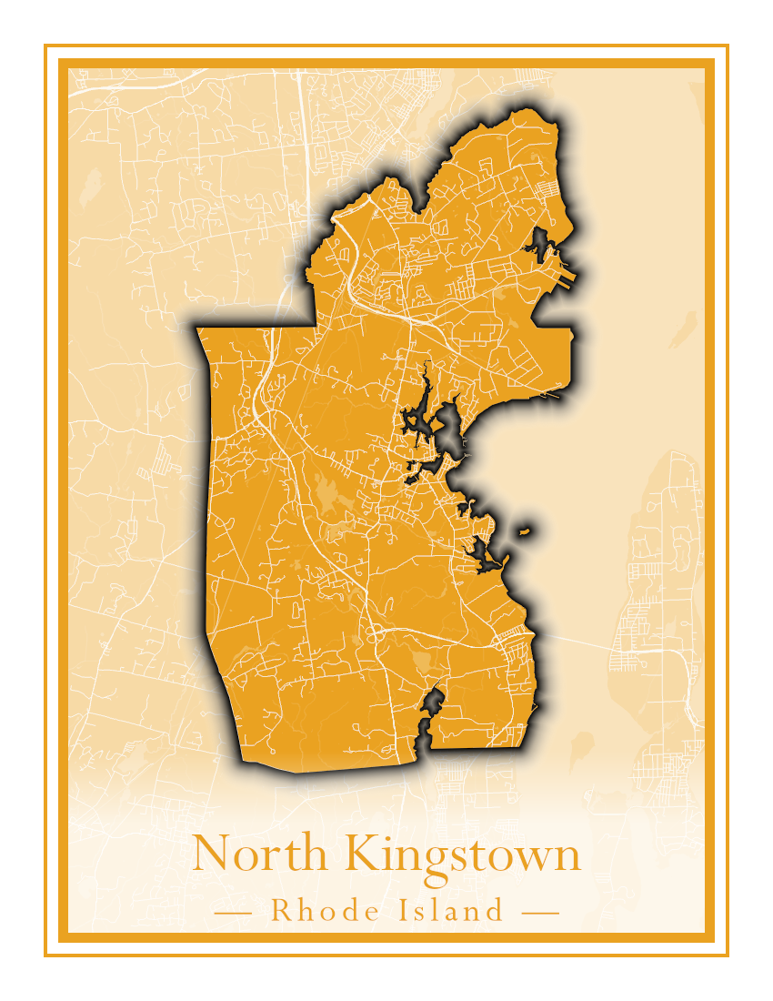 Rhode Island Towns - Street Map (New Shoreham - North Providence)