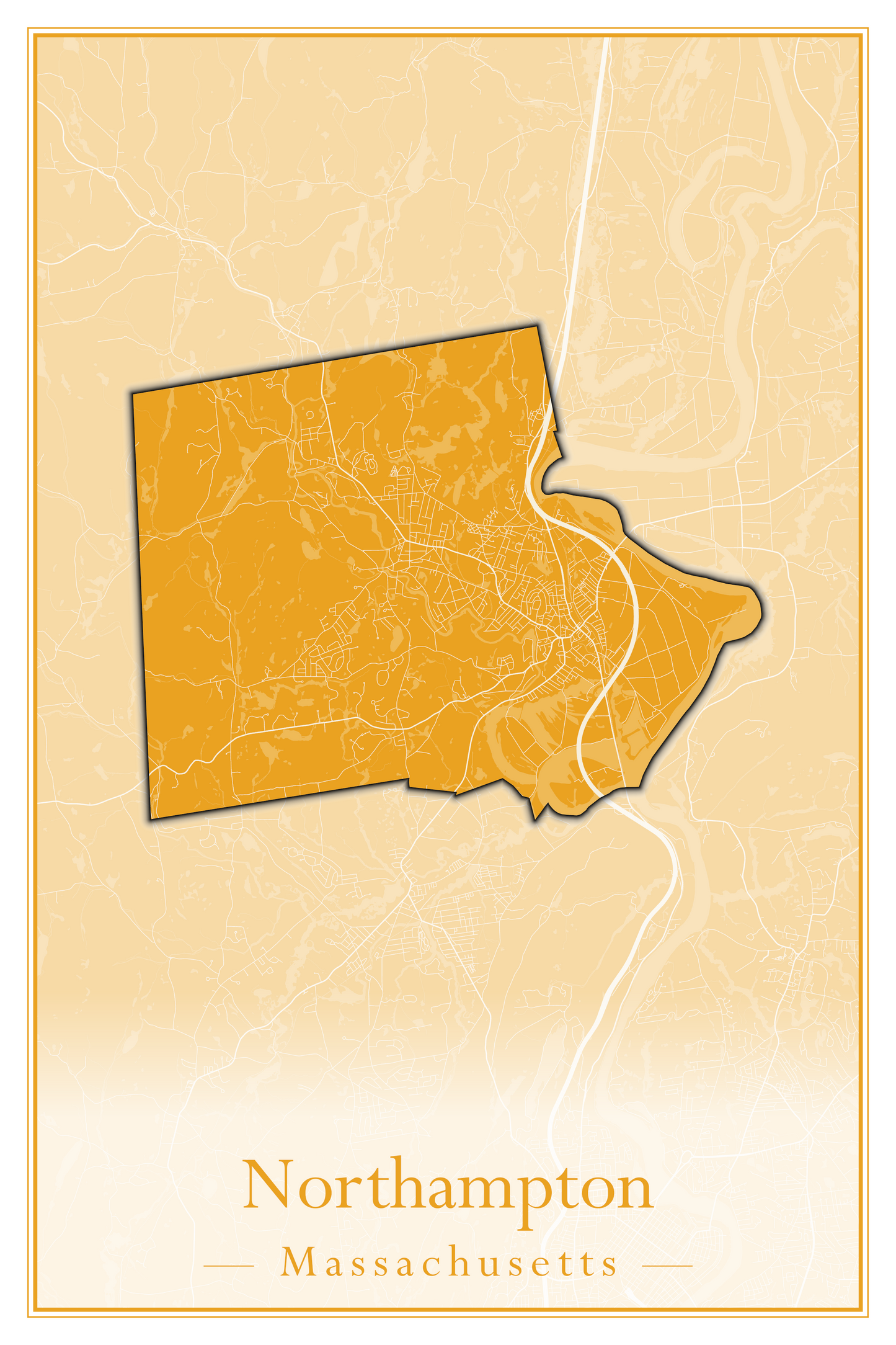 Massachusetts Towns - Street Map (North Reading - Northbridge)