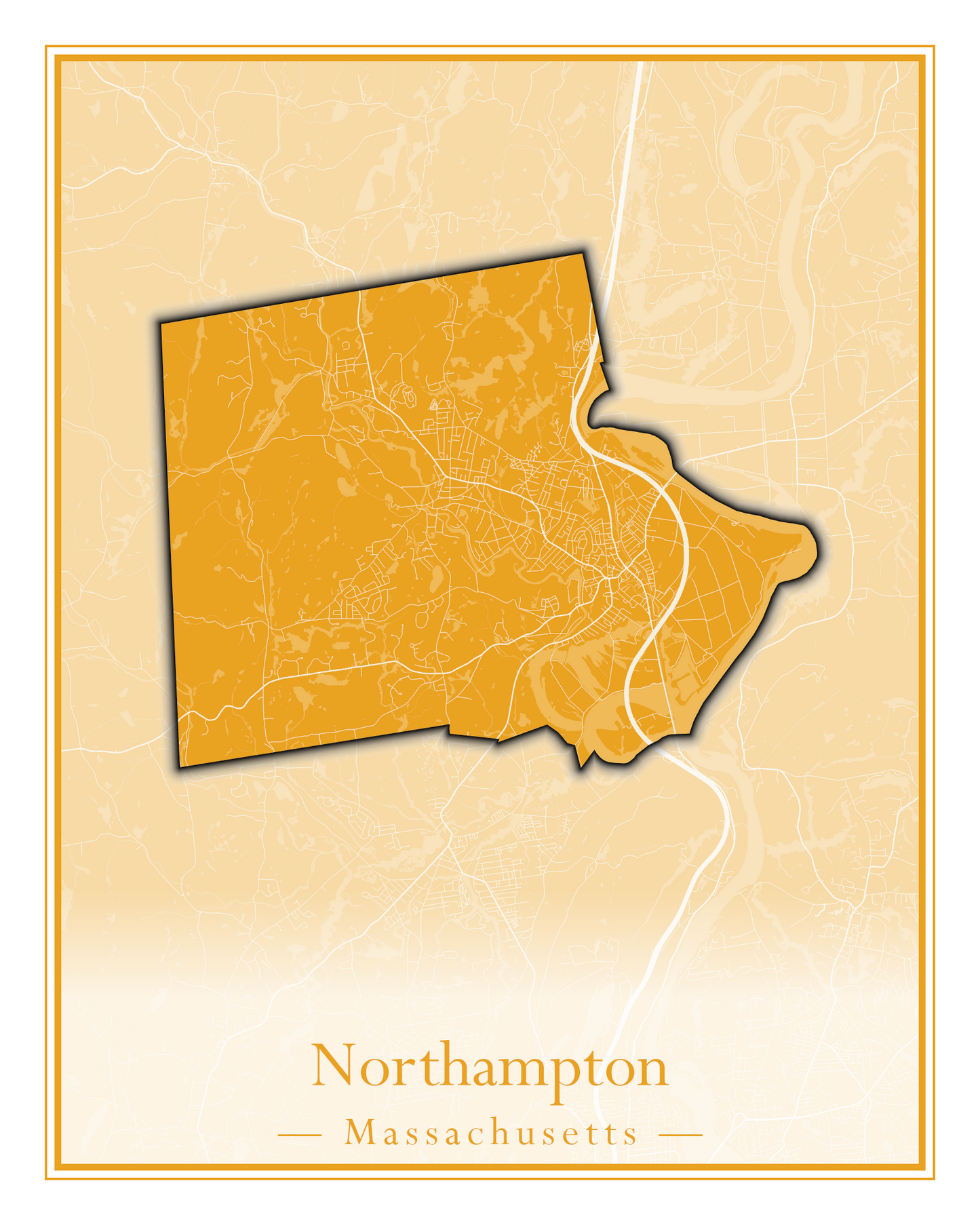 Massachusetts Towns - Street Map (North Reading - Northbridge)