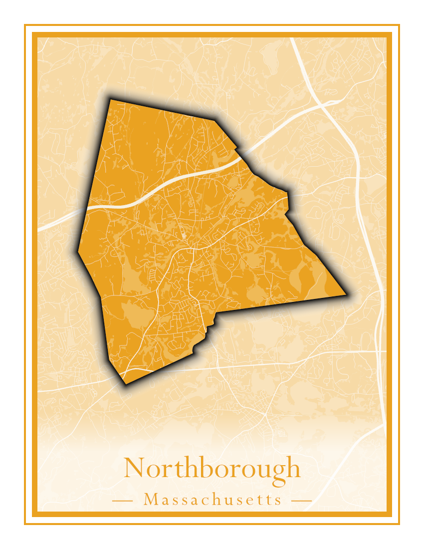 Massachusetts Towns - Street Map (North Reading - Northbridge)