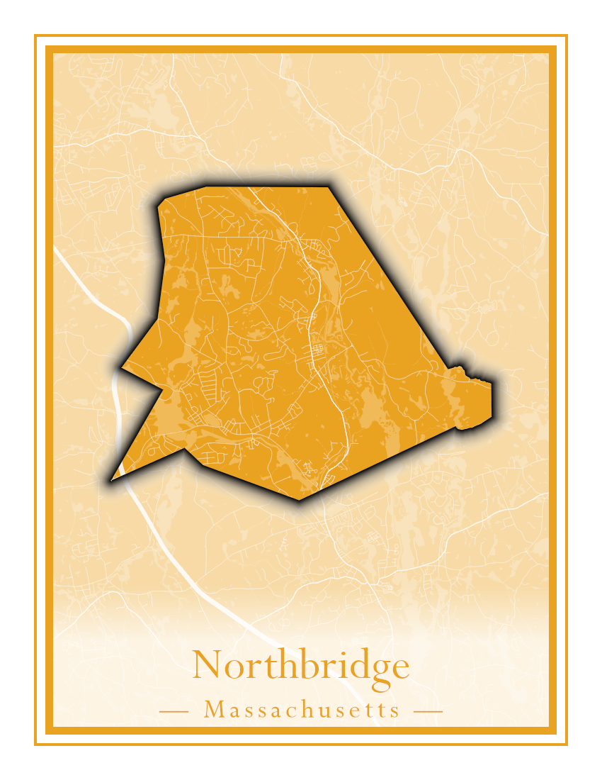 Massachusetts Towns - Street Map (North Reading - Northbridge)