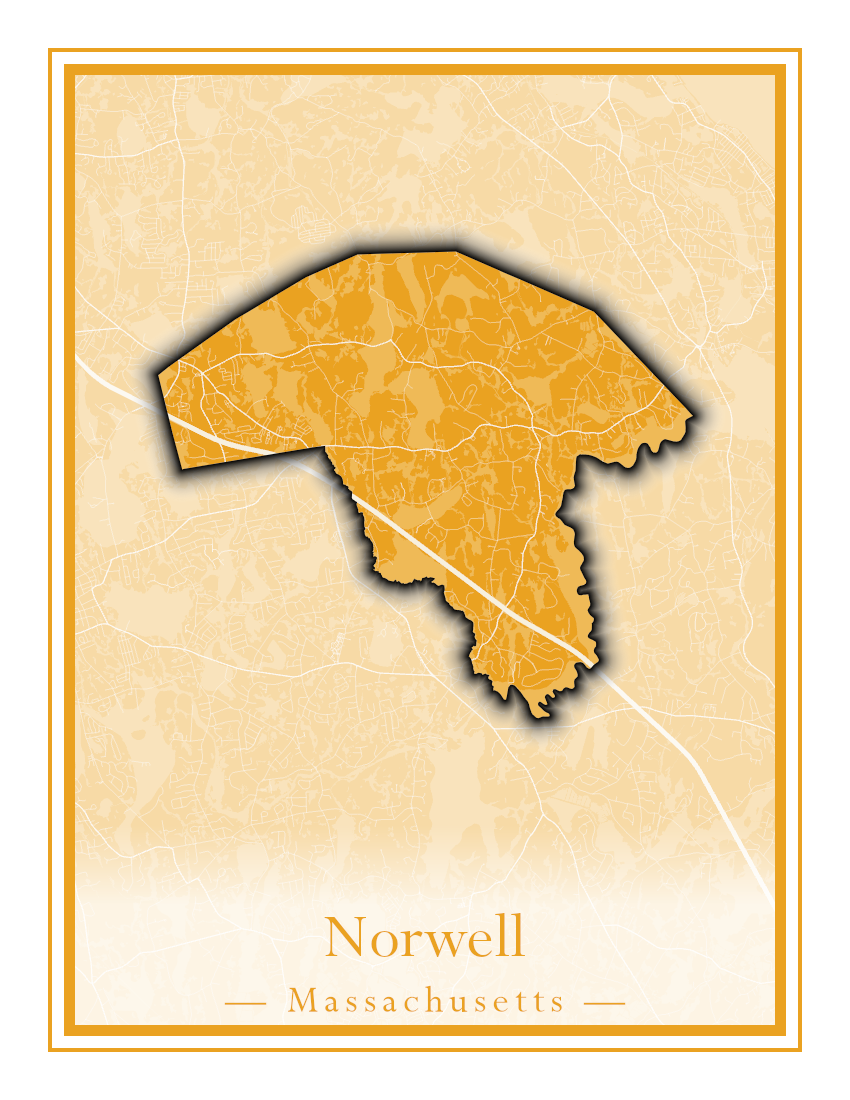 Massachusetts Towns - Street Map (Northfield - Norwood)