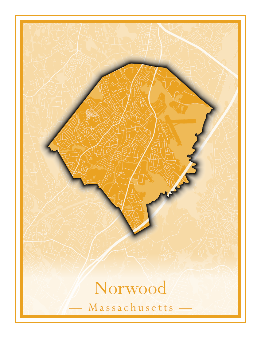 Massachusetts Towns - Street Map (Northfield - Norwood)