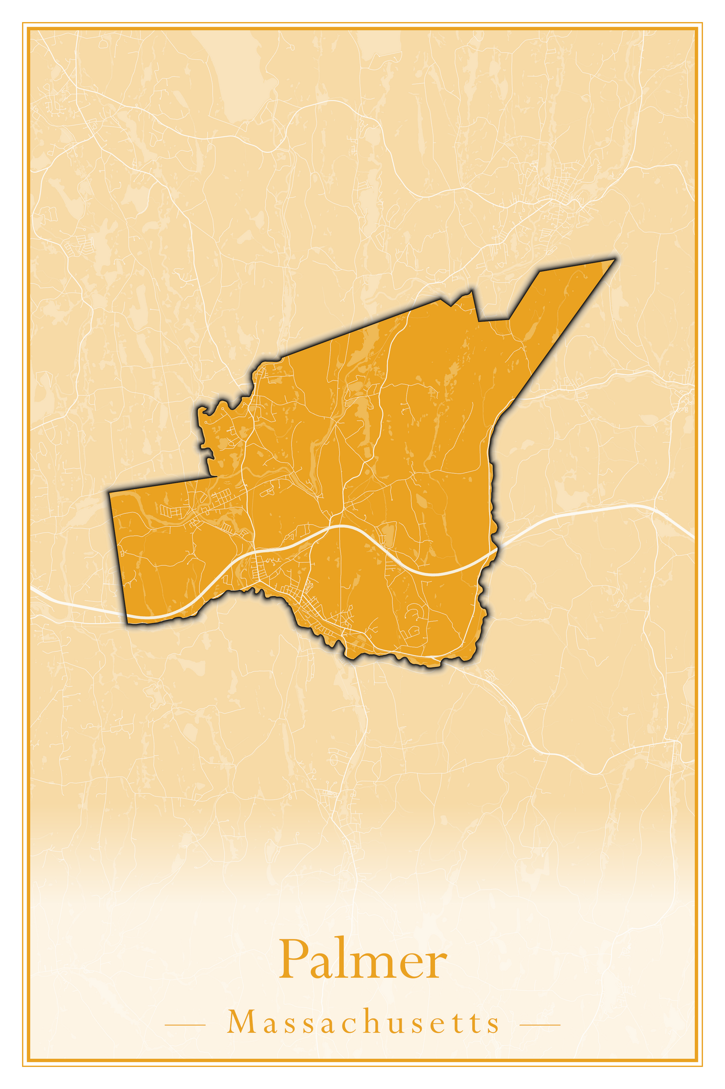 Massachusetts Towns - Street Map (Otis - Paxton)