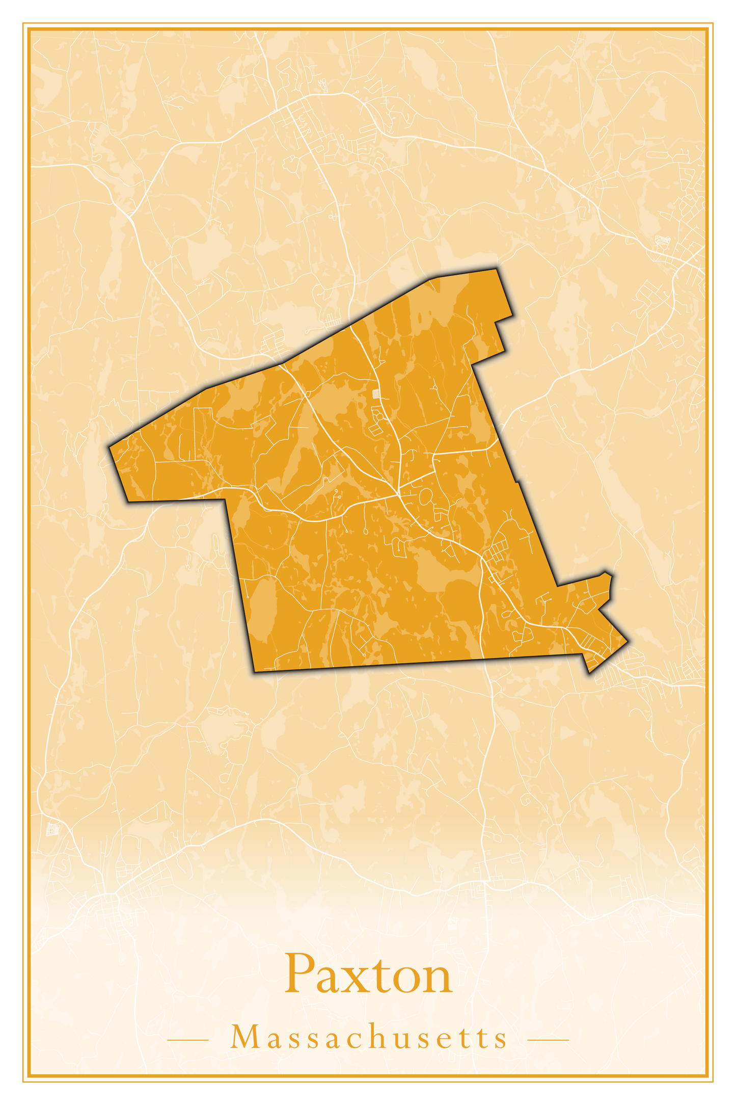 Massachusetts Towns - Street Map (Otis - Paxton)