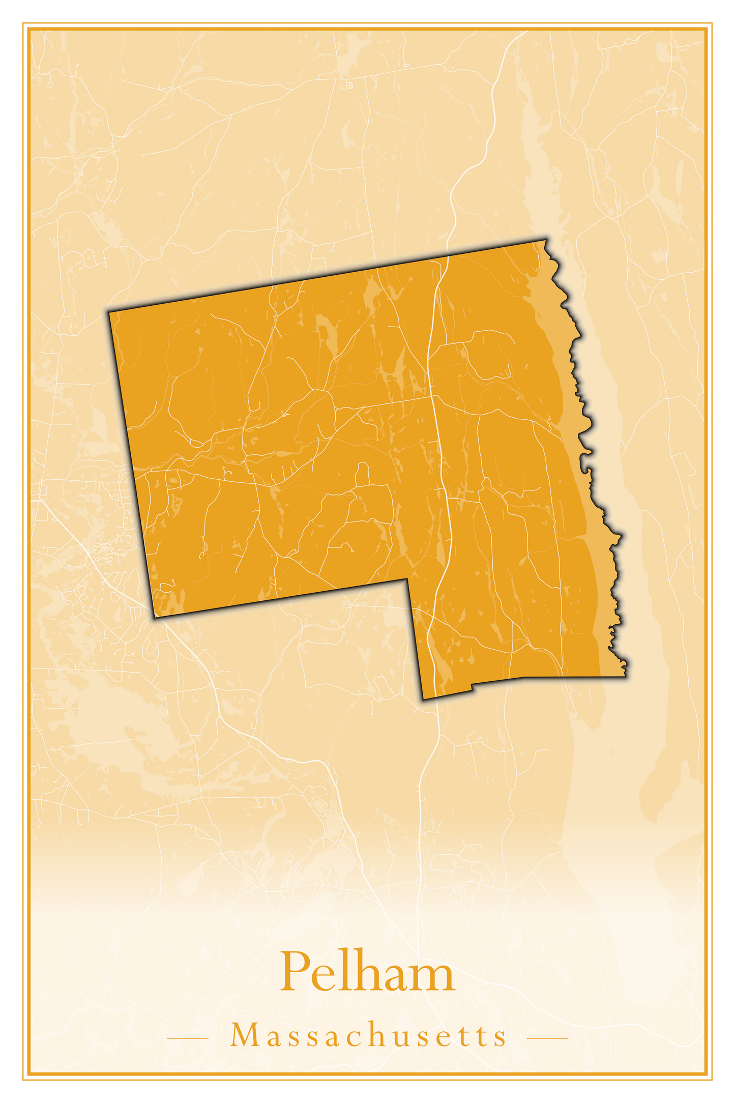 Massachusetts Towns - Street Map (Peabody - Pepperell)