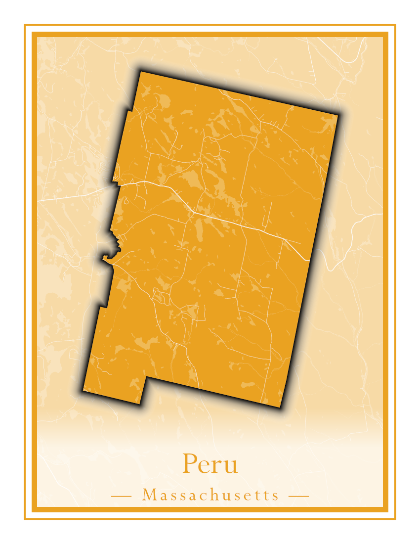 Massachusetts Towns - Street Map (Peru - Pittsfield)