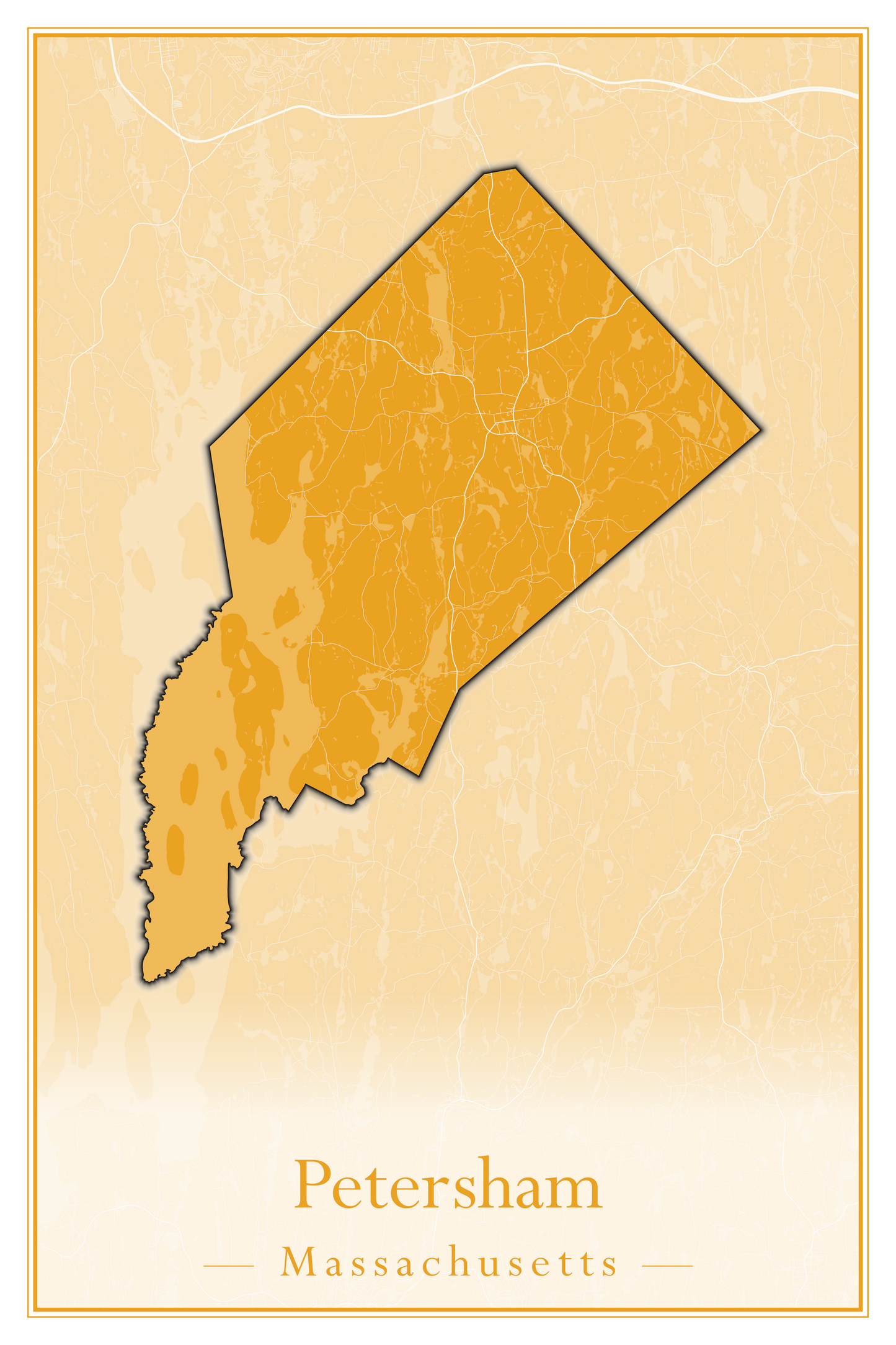 Massachusetts Towns - Street Map (Peru - Pittsfield)