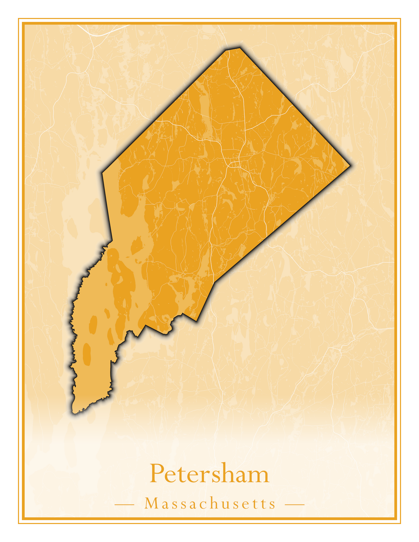 Massachusetts Towns - Street Map (Peru - Pittsfield)