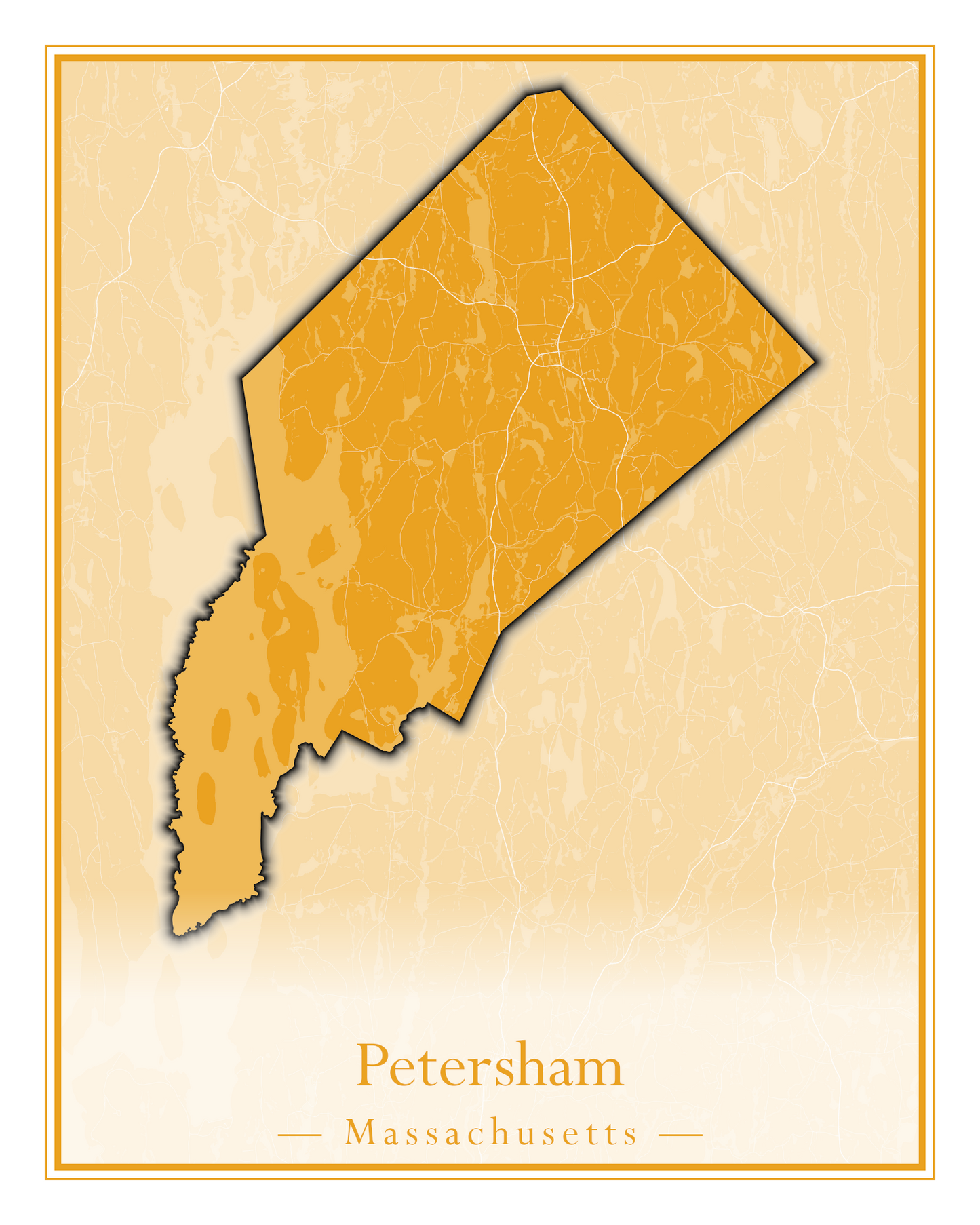 Massachusetts Towns - Street Map (Peru - Pittsfield)