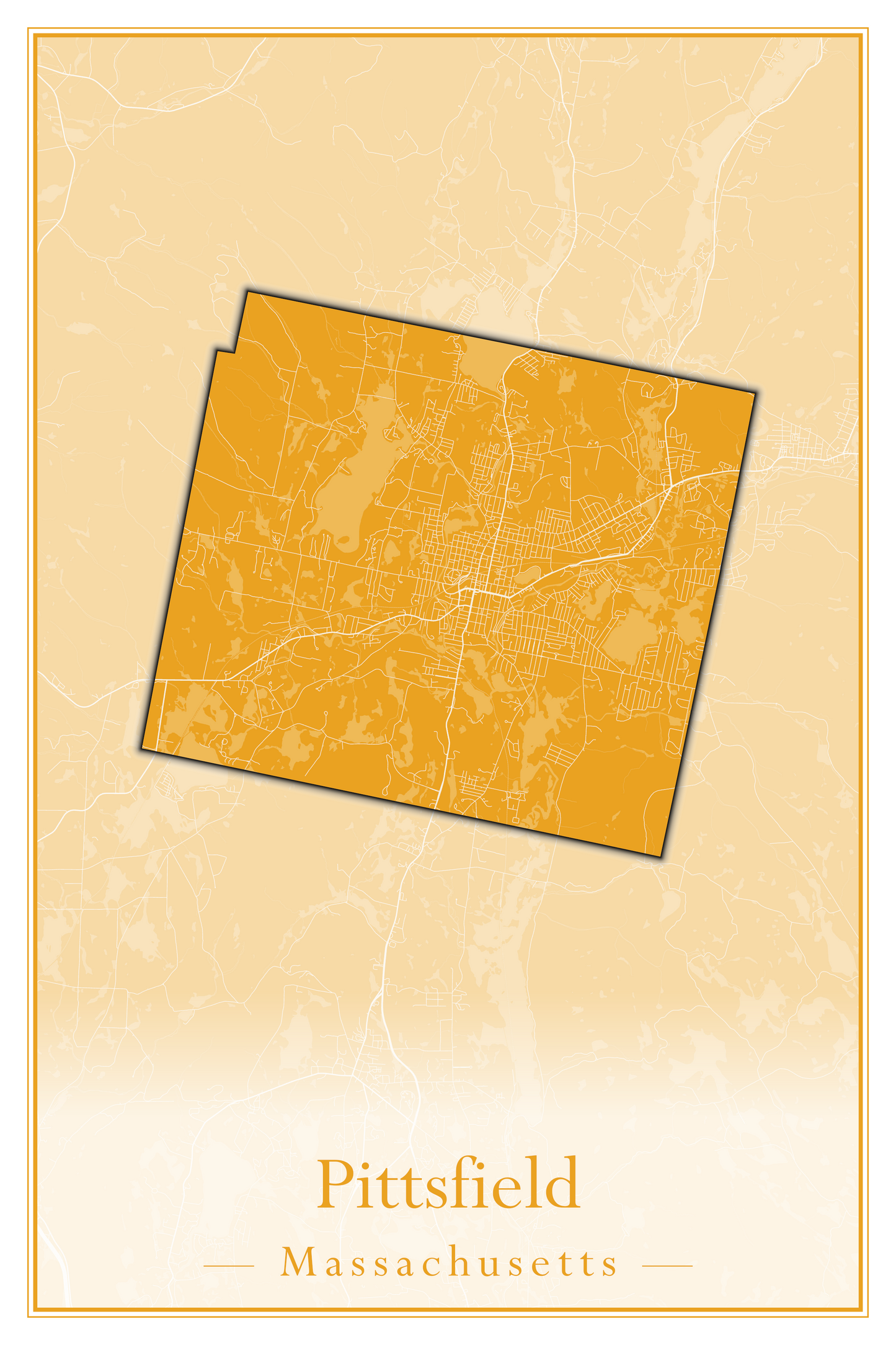 Massachusetts Towns - Street Map (Peru - Pittsfield)