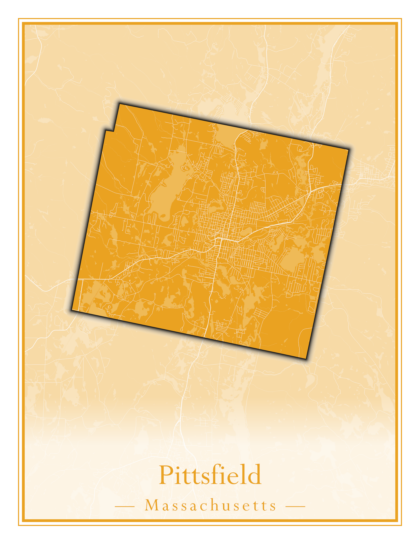 Massachusetts Towns - Street Map (Peru - Pittsfield)