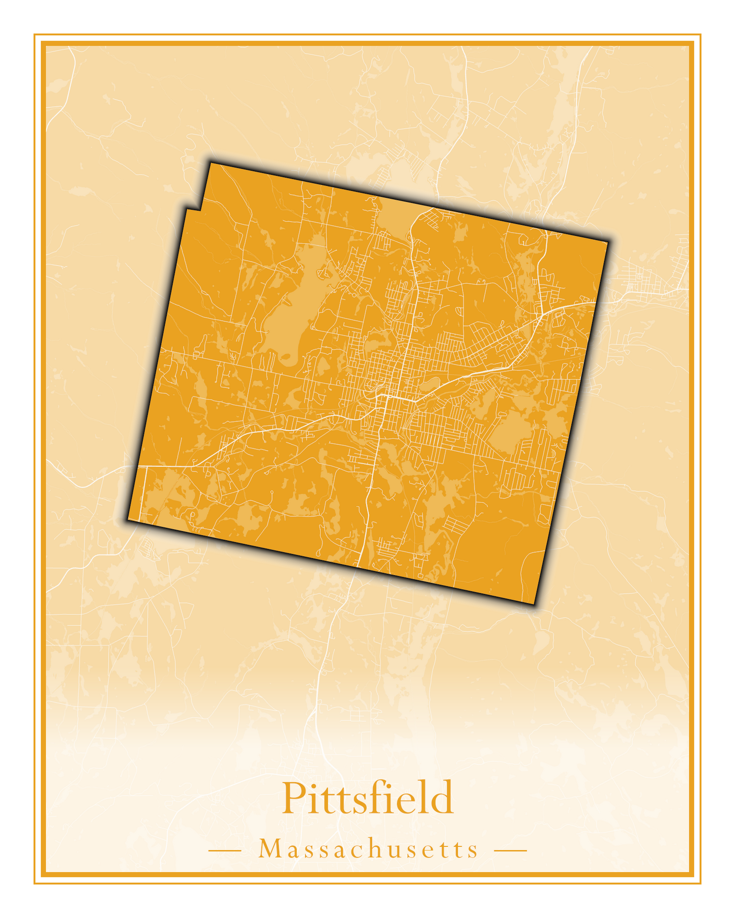 Massachusetts Towns - Street Map (Peru - Pittsfield)