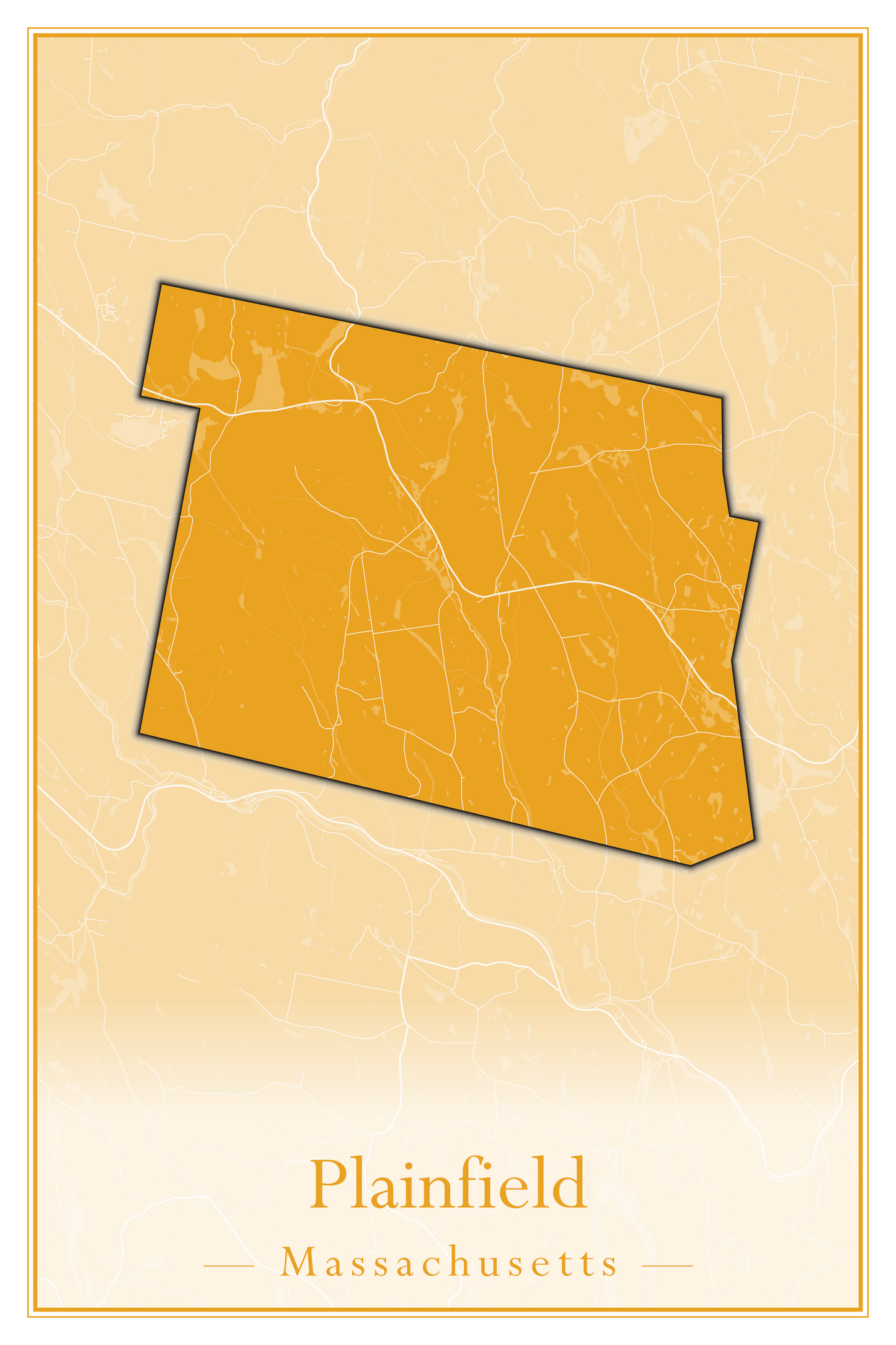 Massachusetts Towns - Street Map (Plainfield - Plympton)