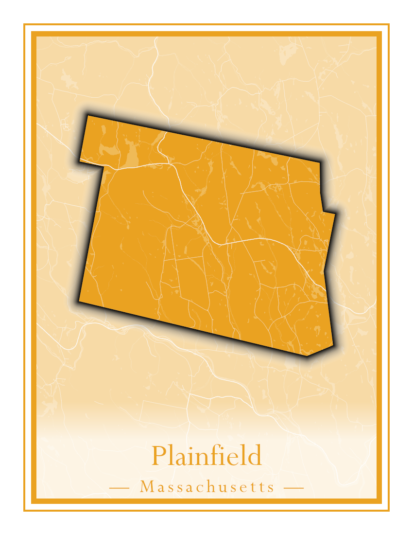 Massachusetts Towns - Street Map (Plainfield - Plympton)