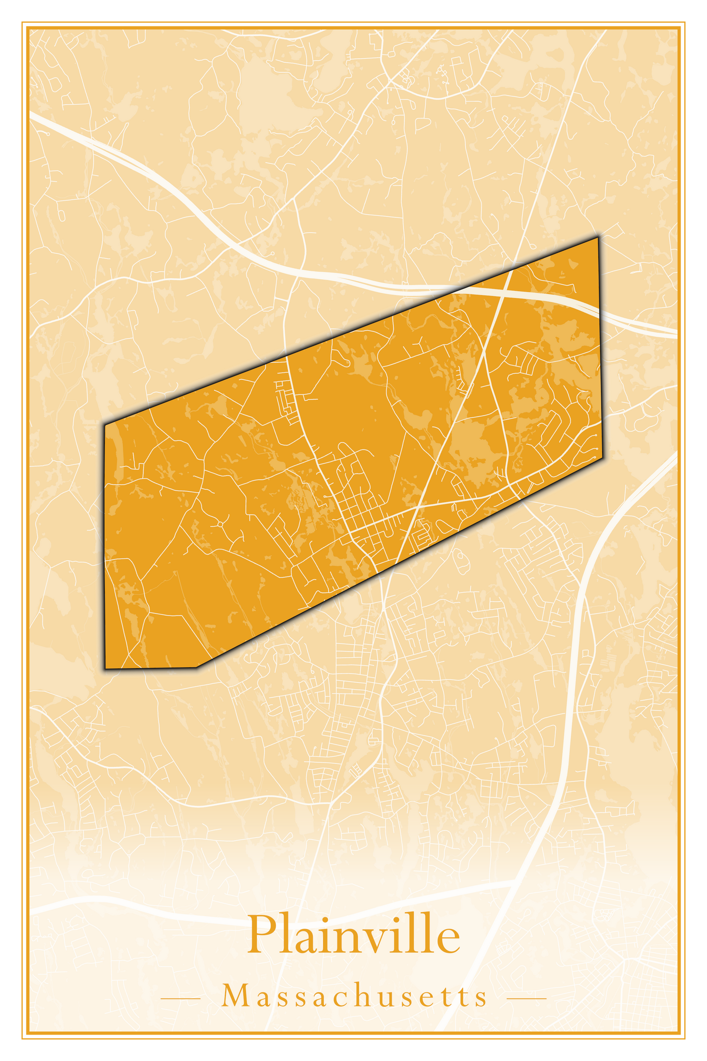 Massachusetts Towns - Street Map (Plainfield - Plympton)