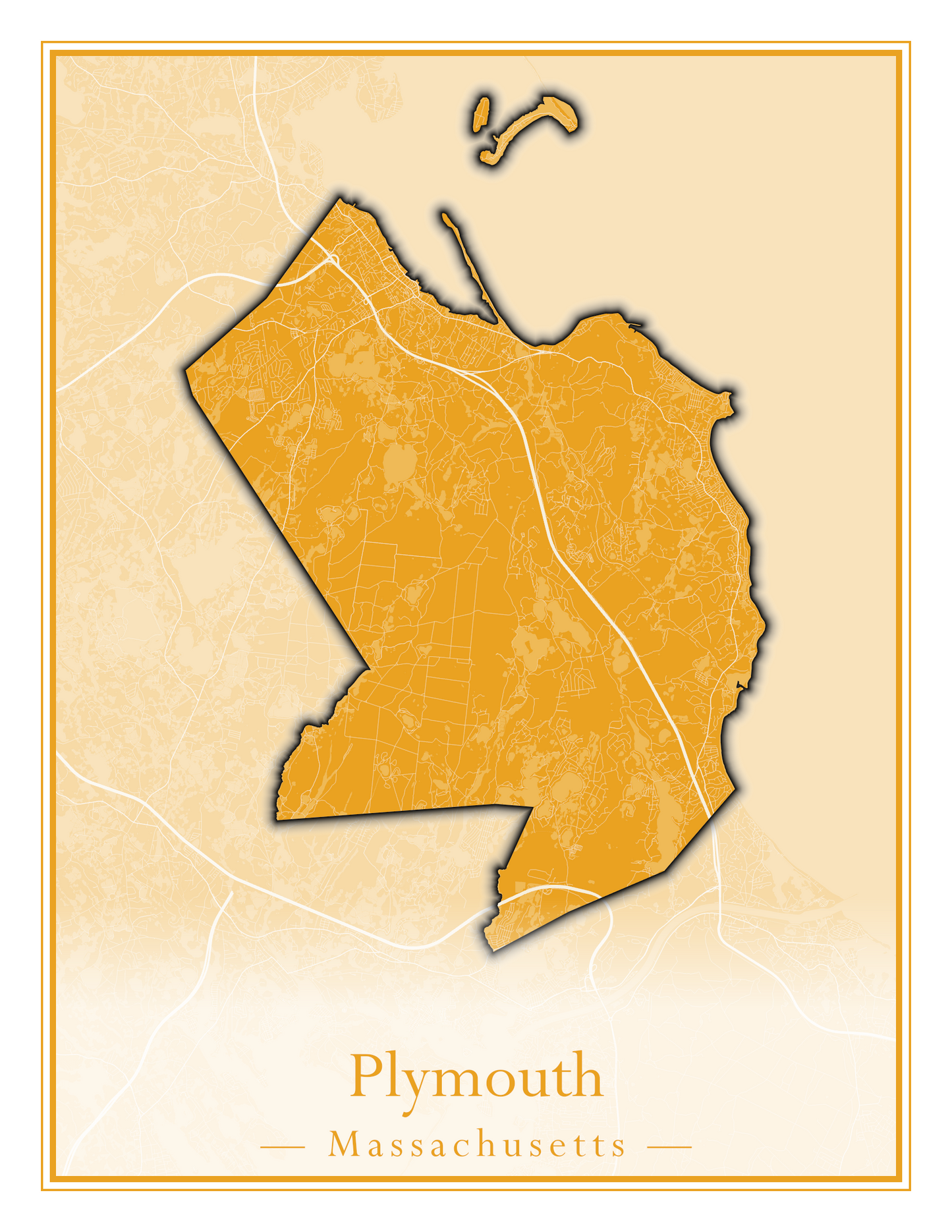 Massachusetts Towns - Street Map (Plainfield - Plympton)