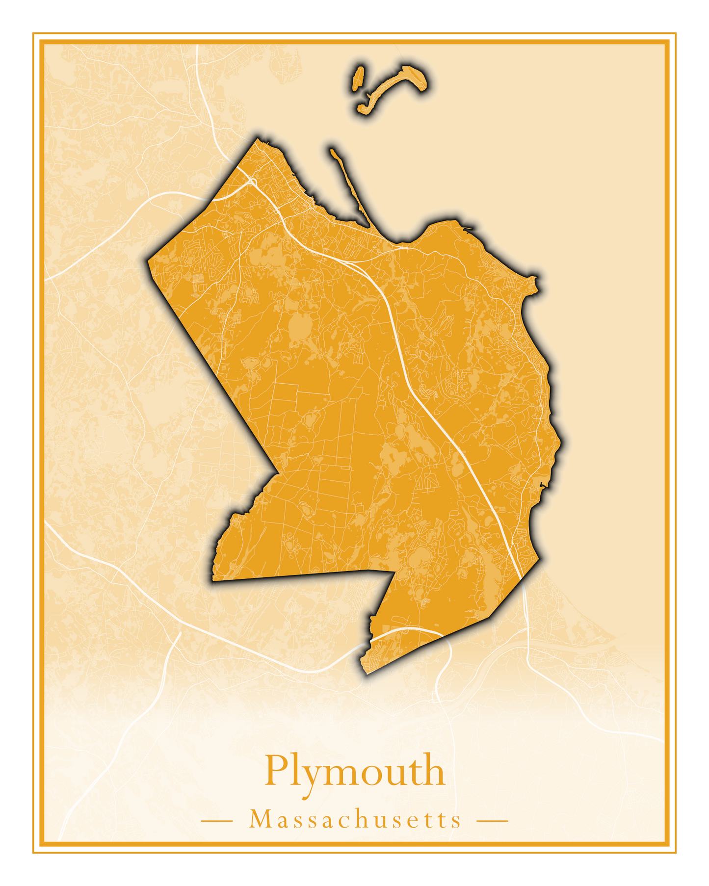 Massachusetts Towns - Street Map (Plainfield - Plympton)