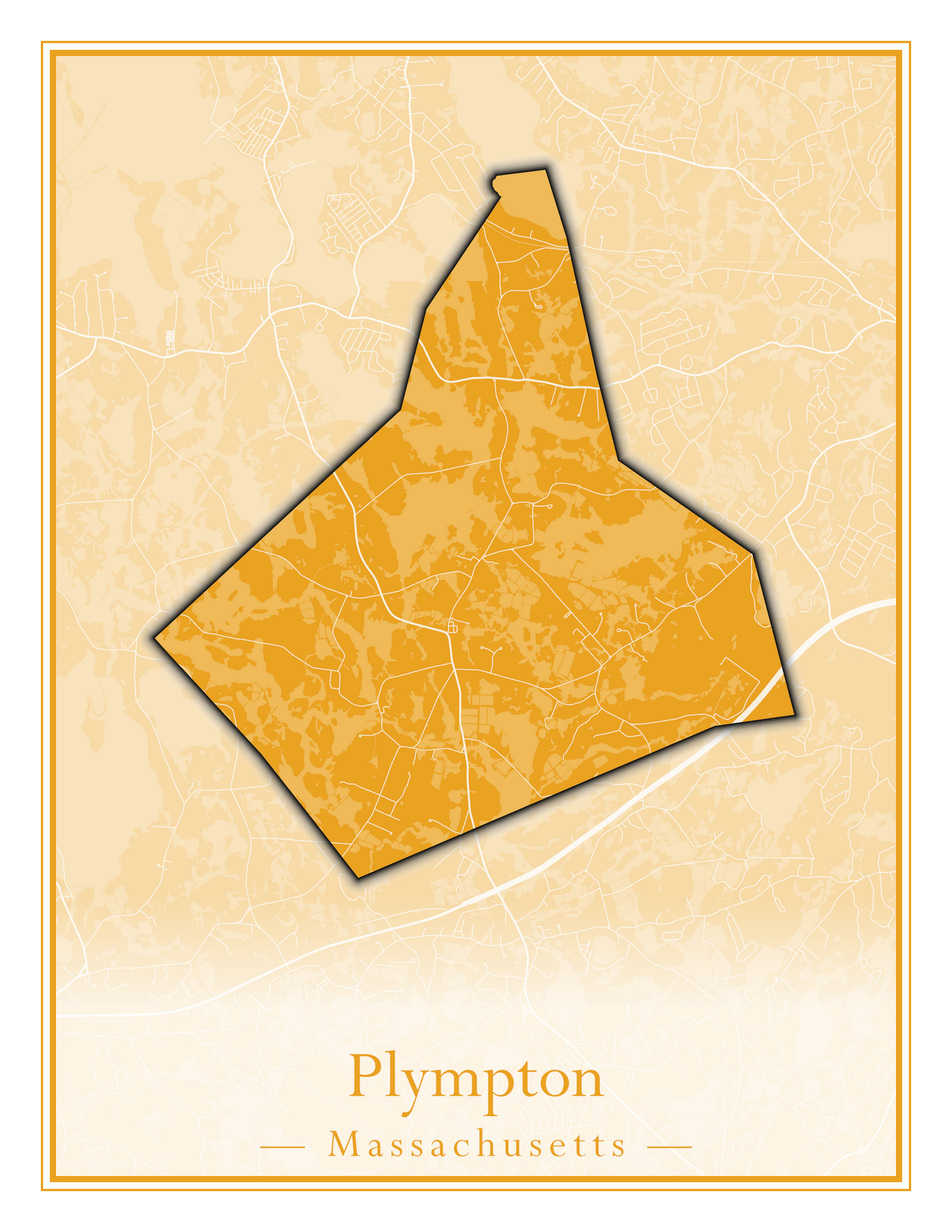 Massachusetts Towns - Street Map (Plainfield - Plympton)