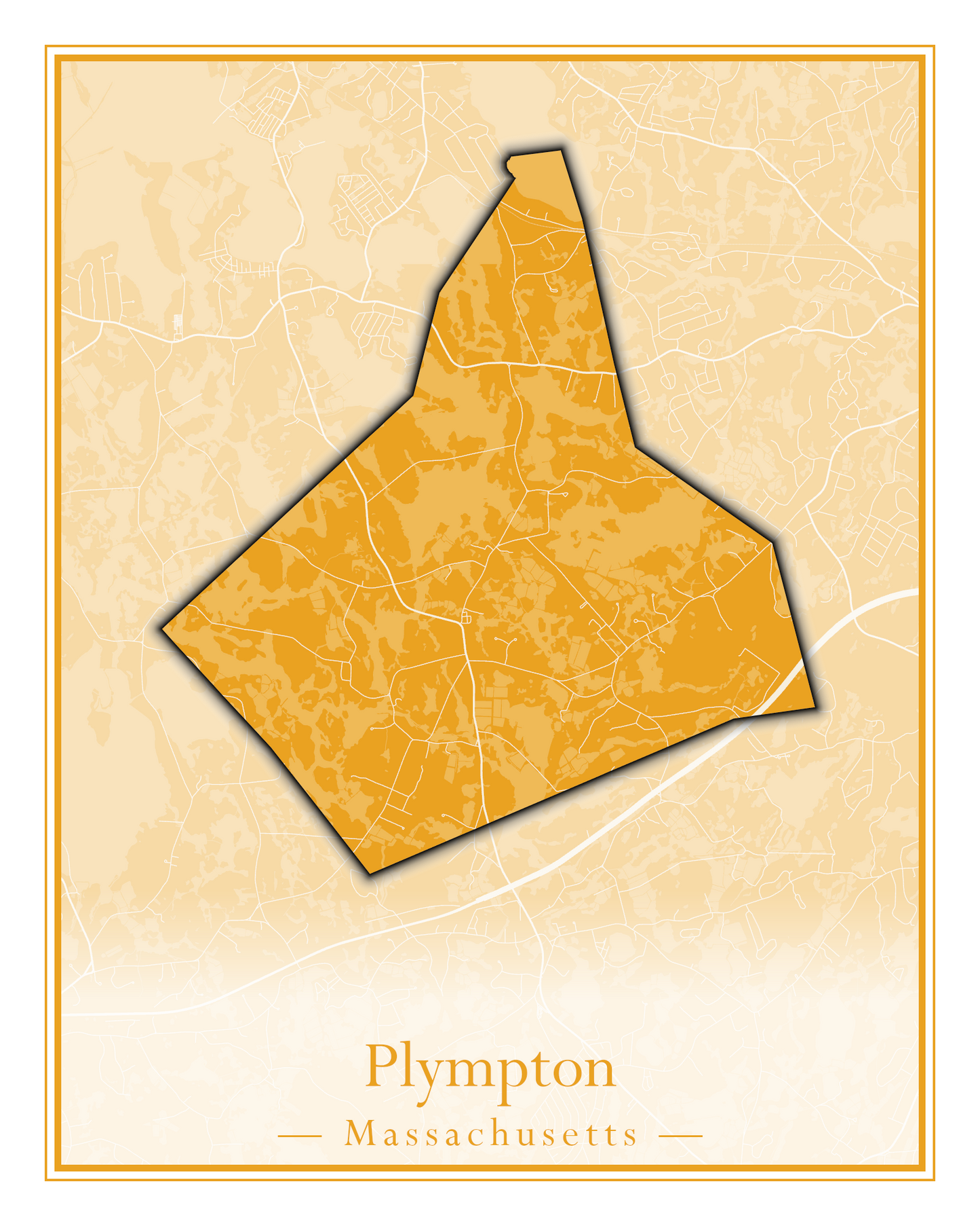 Massachusetts Towns - Street Map (Plainfield - Plympton)