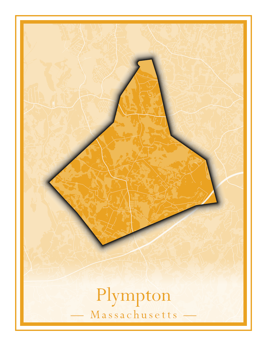 Massachusetts Towns - Street Map (Plainfield - Plympton)