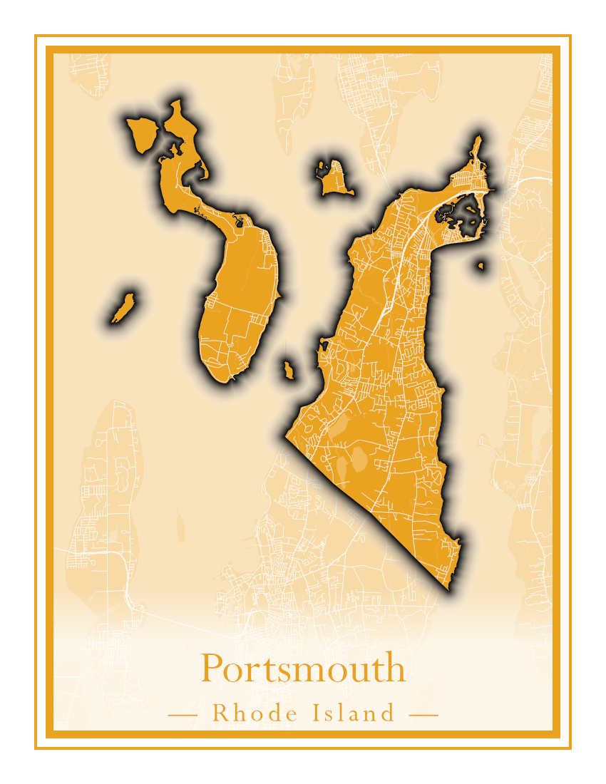 Rhode Island Towns - Street Map (North Smithfield - Providence)