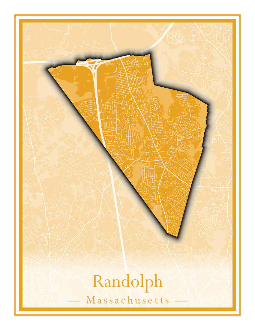 Massachusetts Towns - Street Map (Princeton - Randolph)