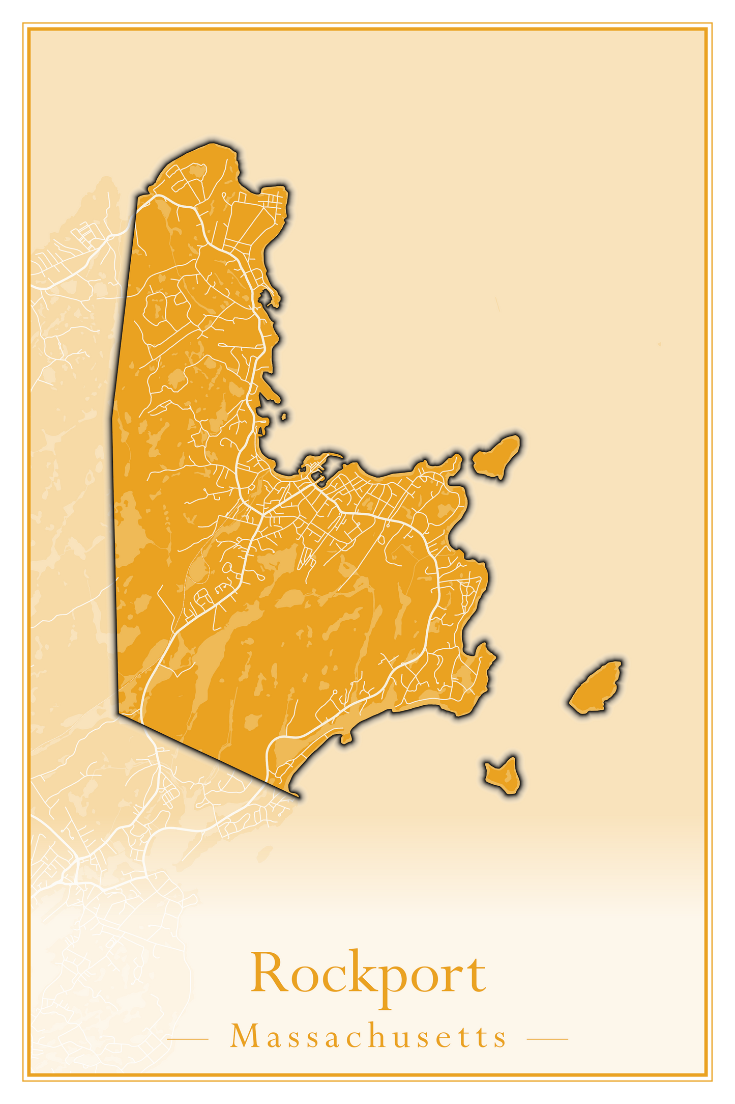 Massachusetts Towns - Street Map (Richmond - Rockport)