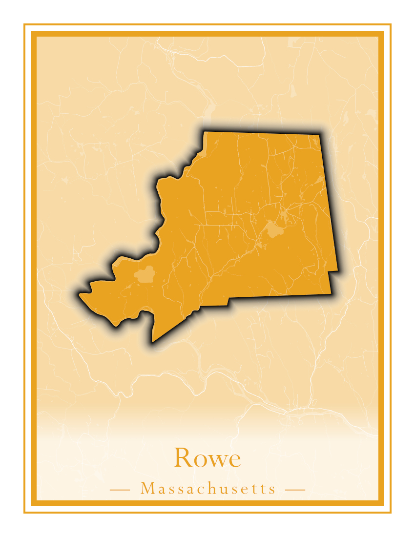 Massachusetts Towns - Street Map (Rowe - Russell)