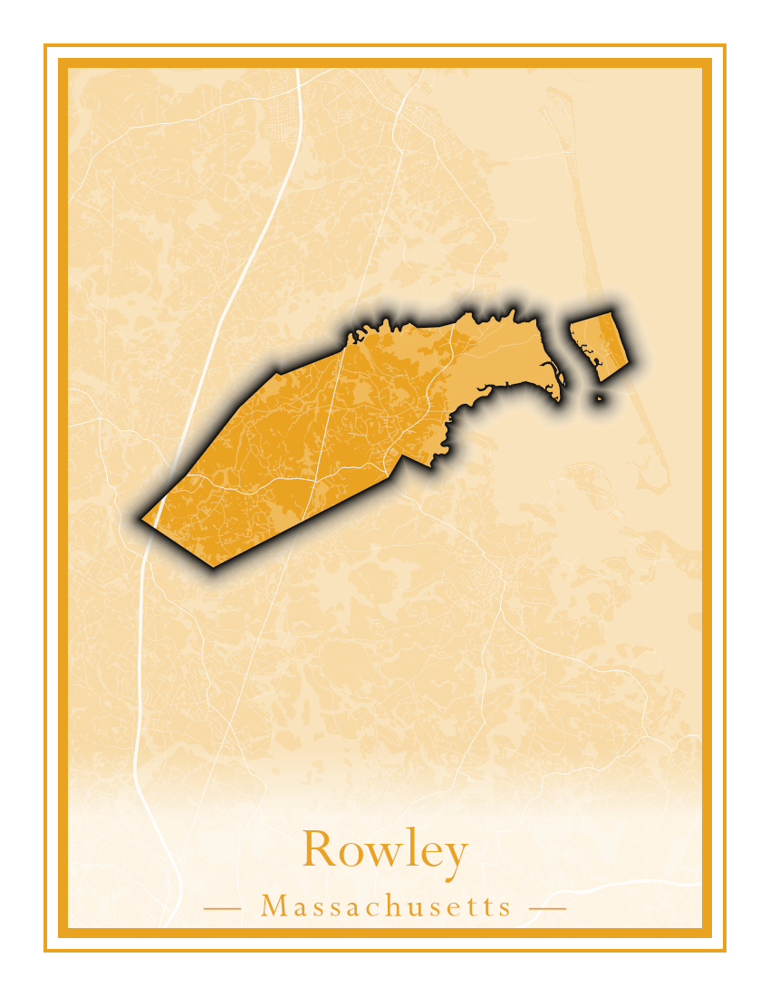 Massachusetts Towns - Street Map (Rowe - Russell)