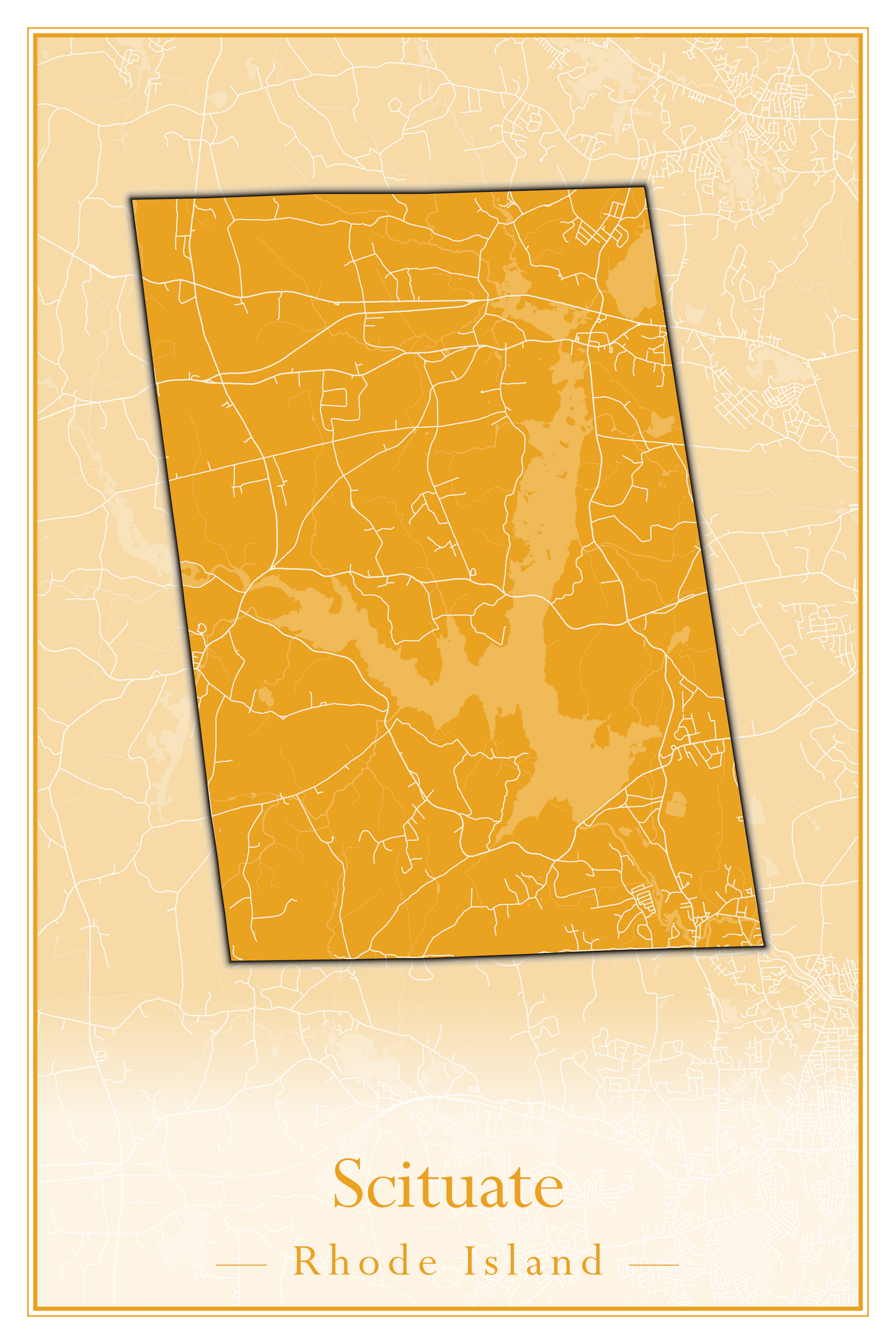 Rhode Island Towns - Street Map (Richmond - South Kingstown)