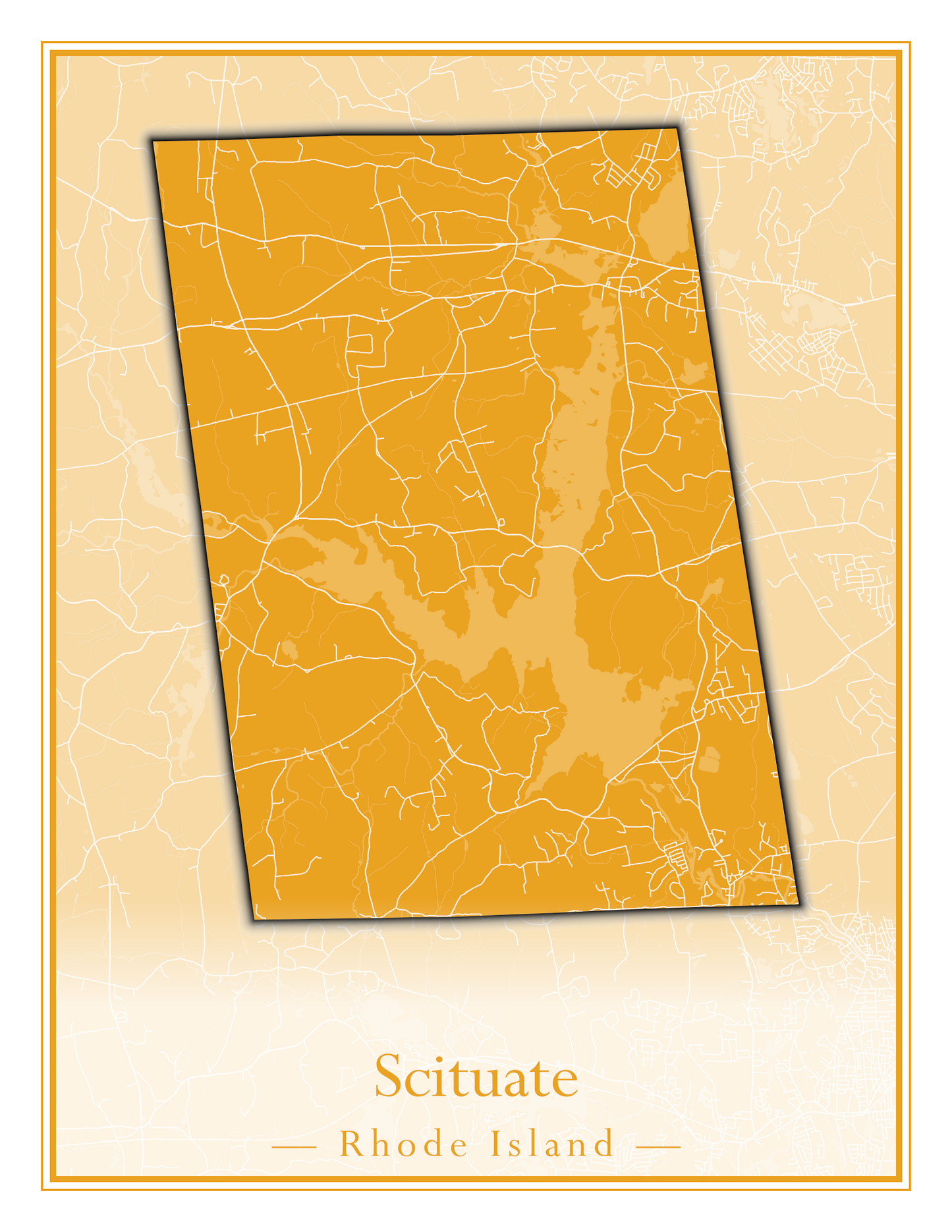 Rhode Island Towns - Street Map (Richmond - South Kingstown)