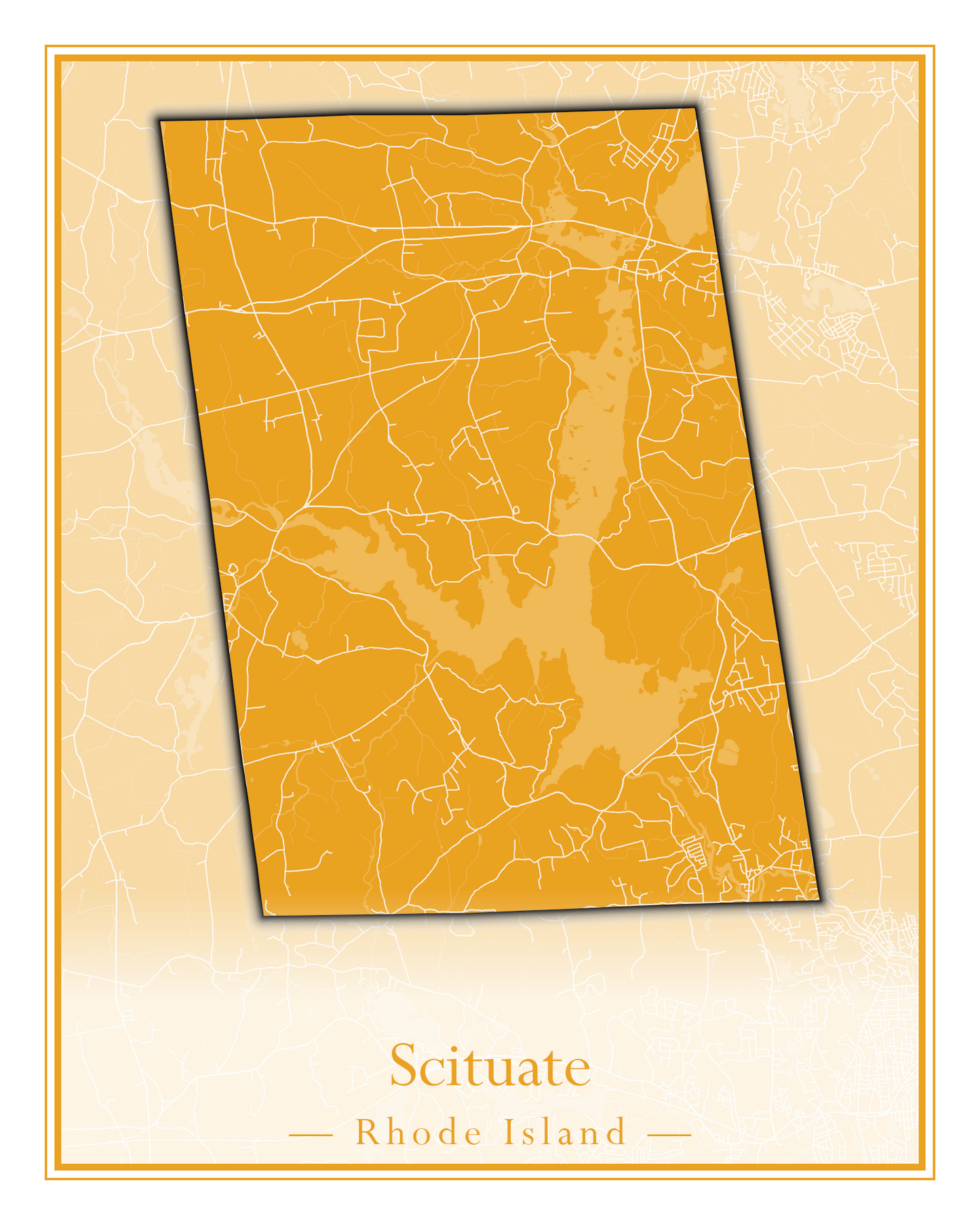 Rhode Island Towns - Street Map (Richmond - South Kingstown)