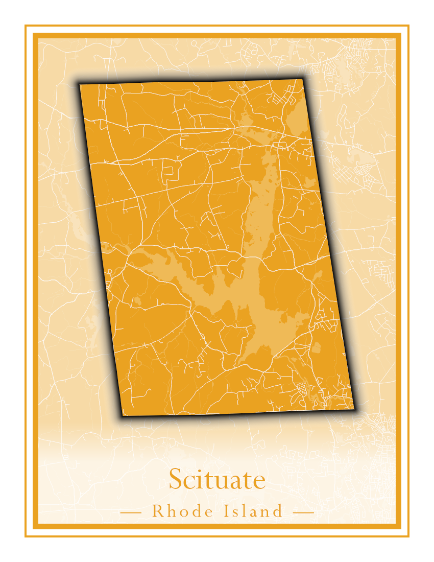 Rhode Island Towns - Street Map (Richmond - South Kingstown)