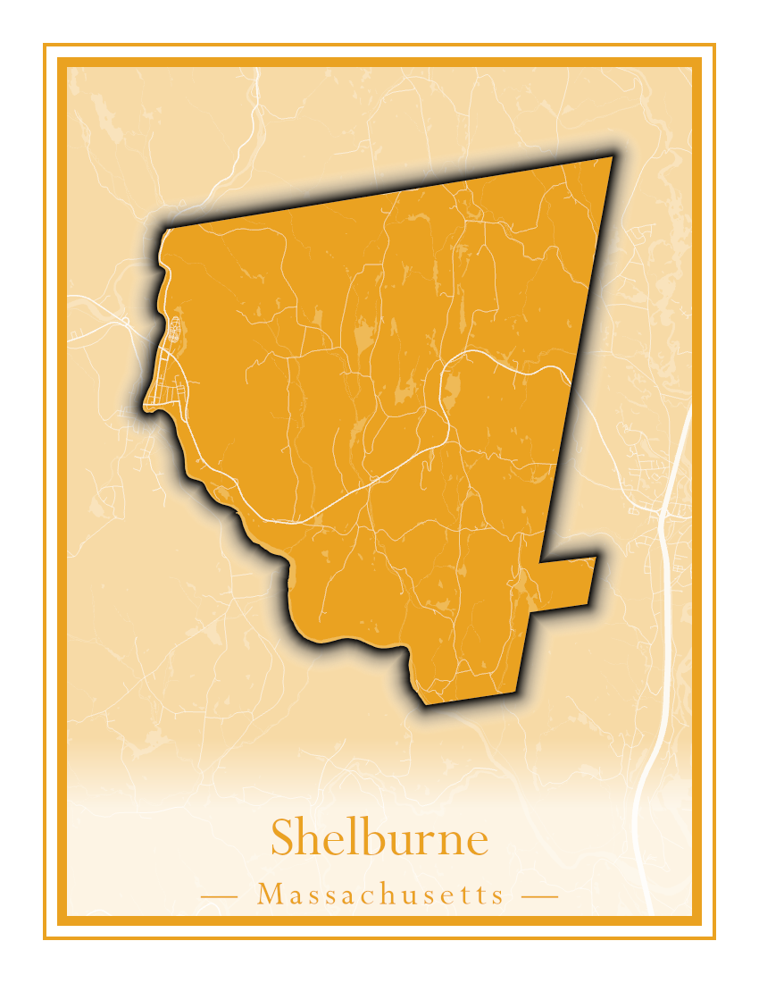 Massachusetts Towns - Street Map (Seekonk - Shelburne)