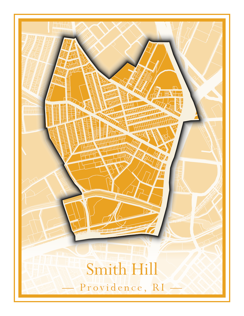 Providence Neighborhoods - Street Map (Silver Lake - Upper South Providence)