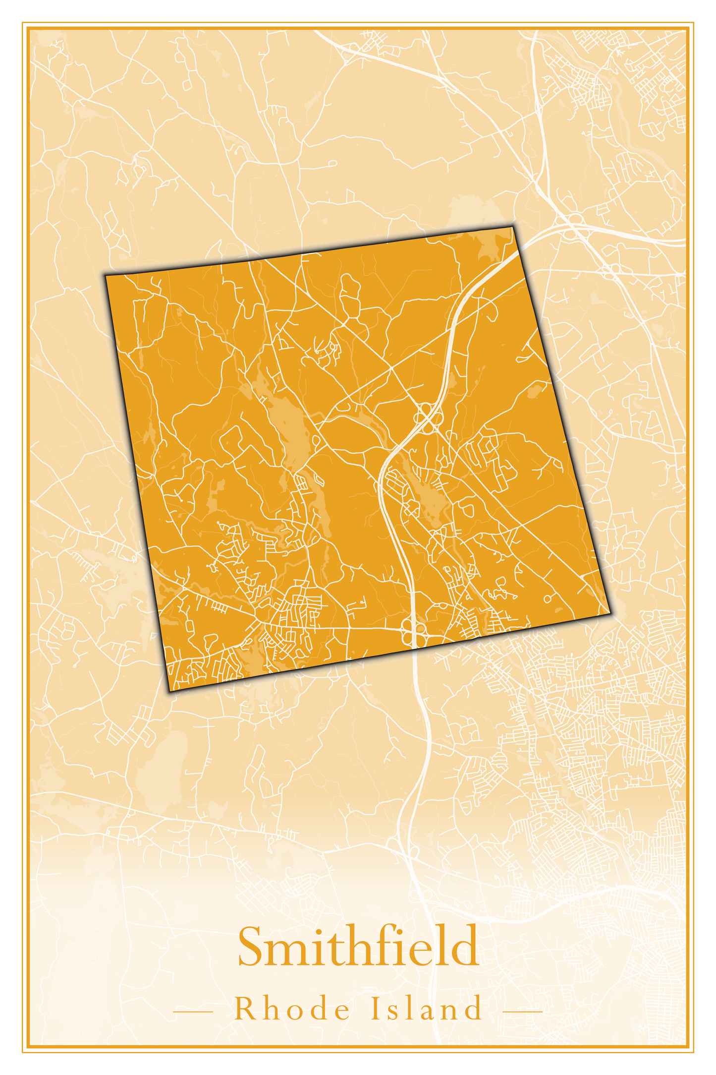 Rhode Island Towns - Street Map (Richmond - South Kingstown)