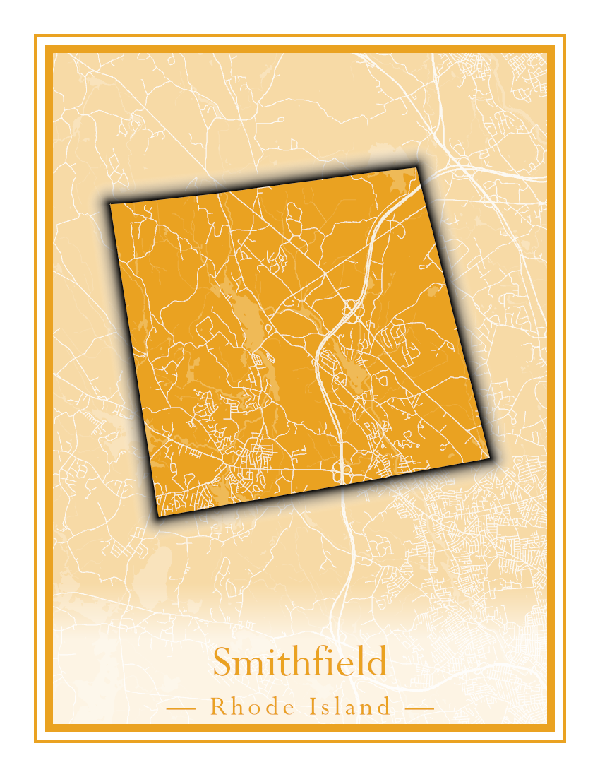 Rhode Island Towns - Street Map (Richmond - South Kingstown)