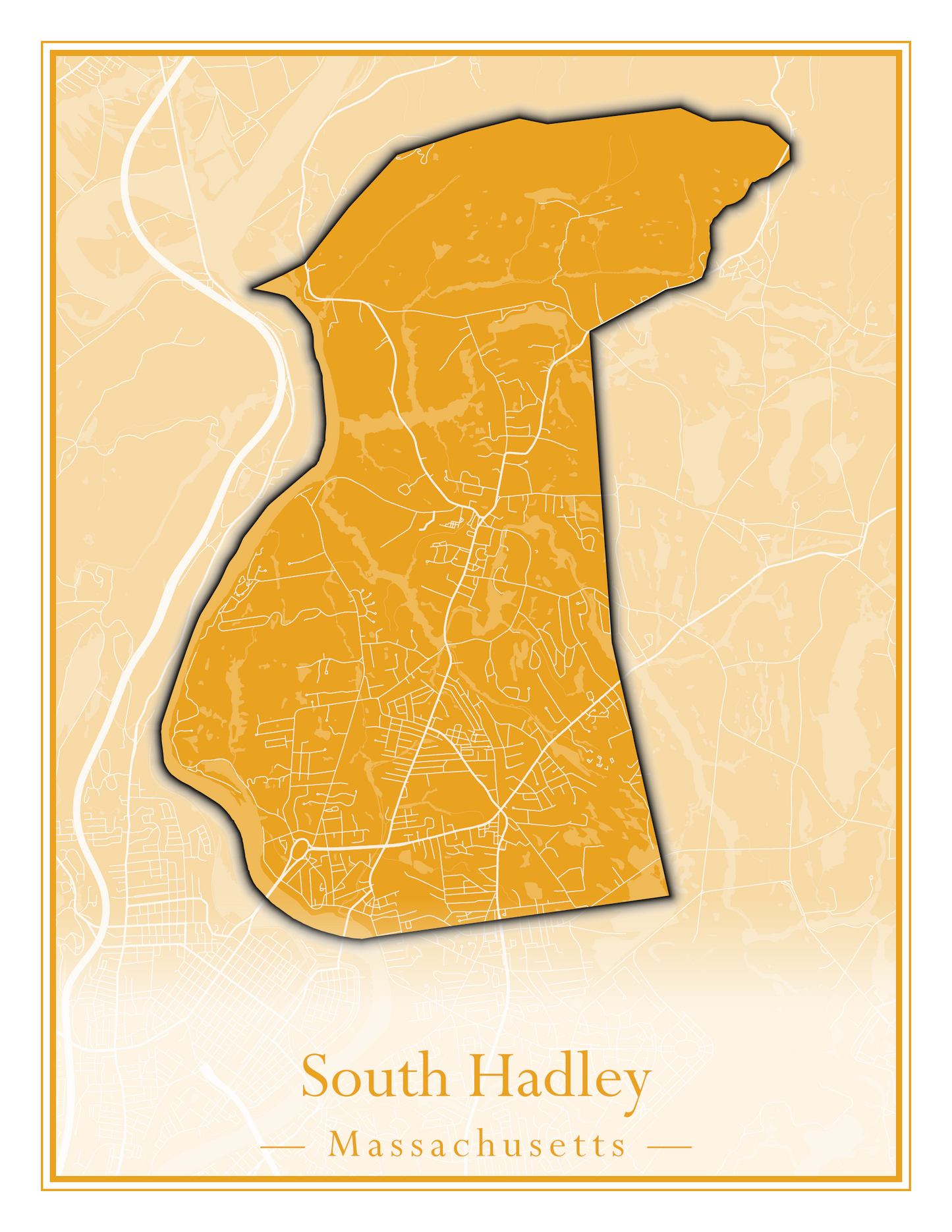 Massachusetts Towns - Street Map (Somerset - Southampton)