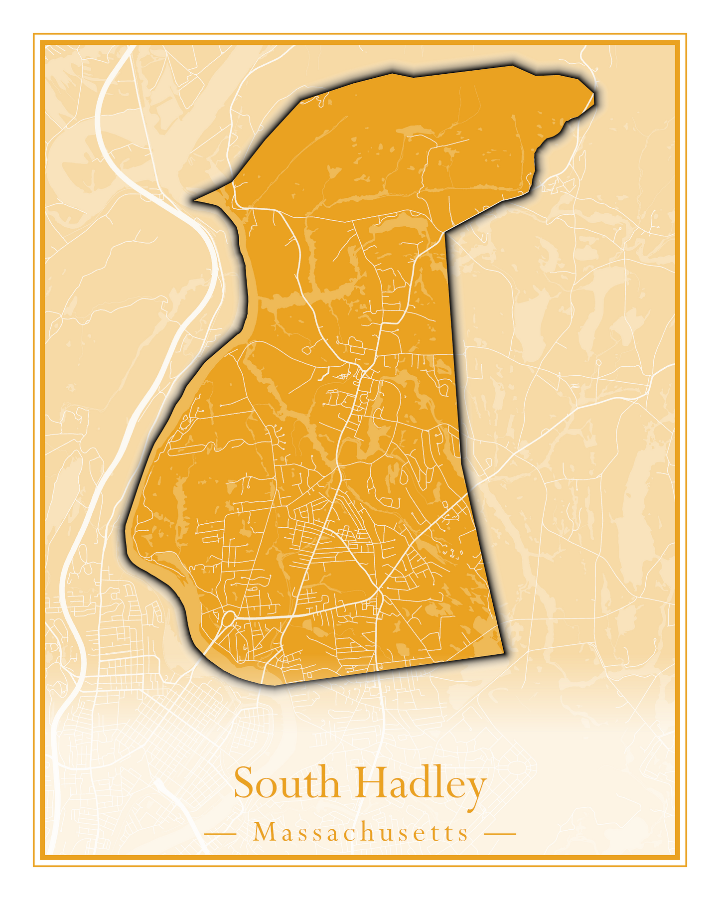 Massachusetts Towns - Street Map (Somerset - Southampton)