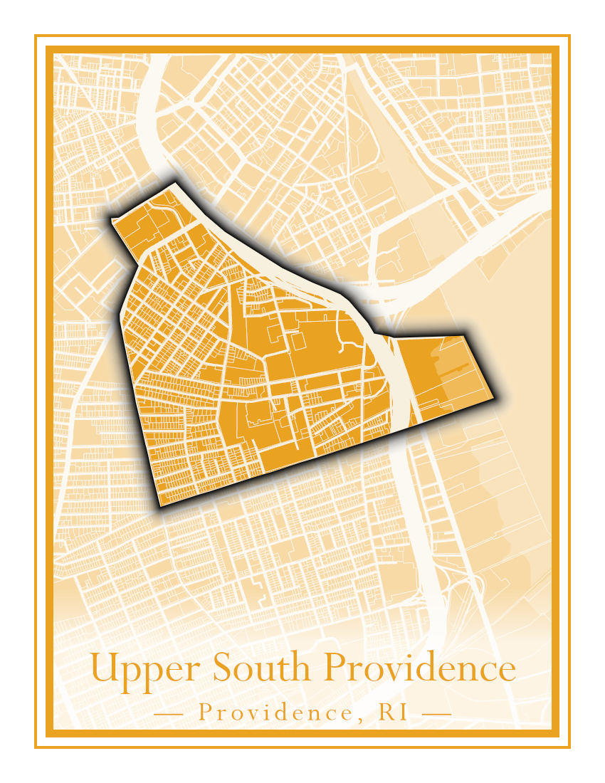 Providence Neighborhoods - Street Map (Silver Lake - Upper South Providence)