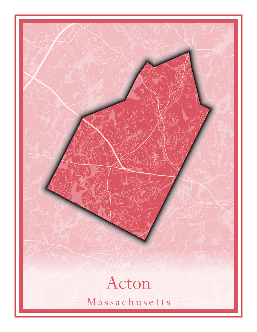 Massachusetts Towns - Street Map (Abington - Adams)