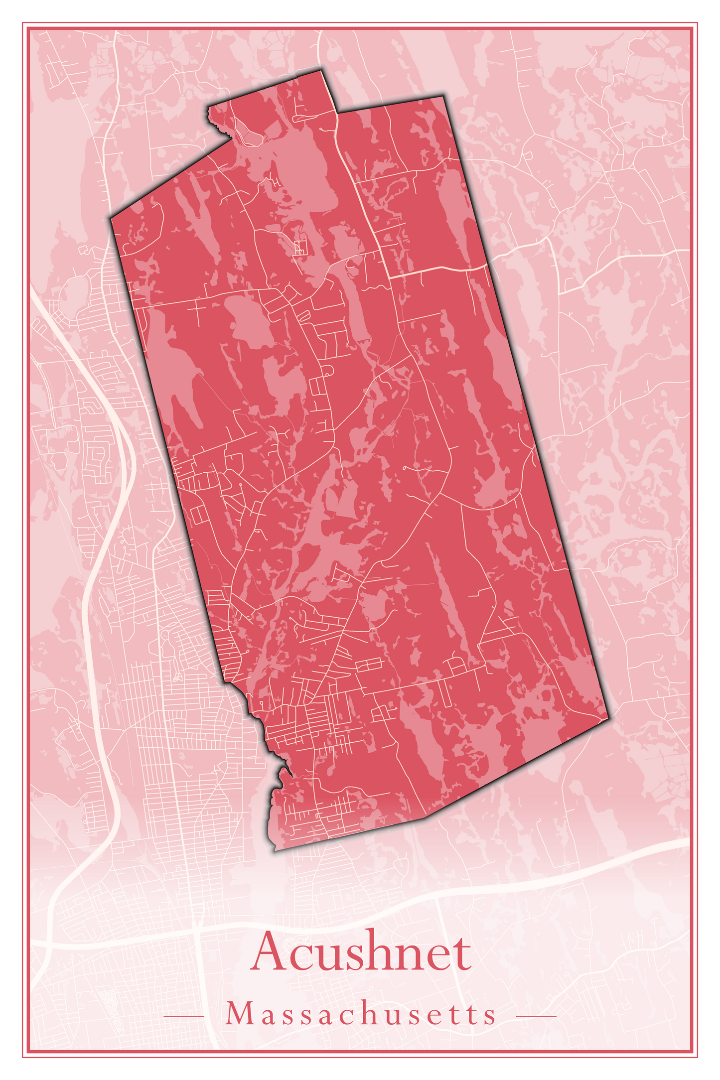 Massachusetts Towns - Street Map (Abington - Adams)