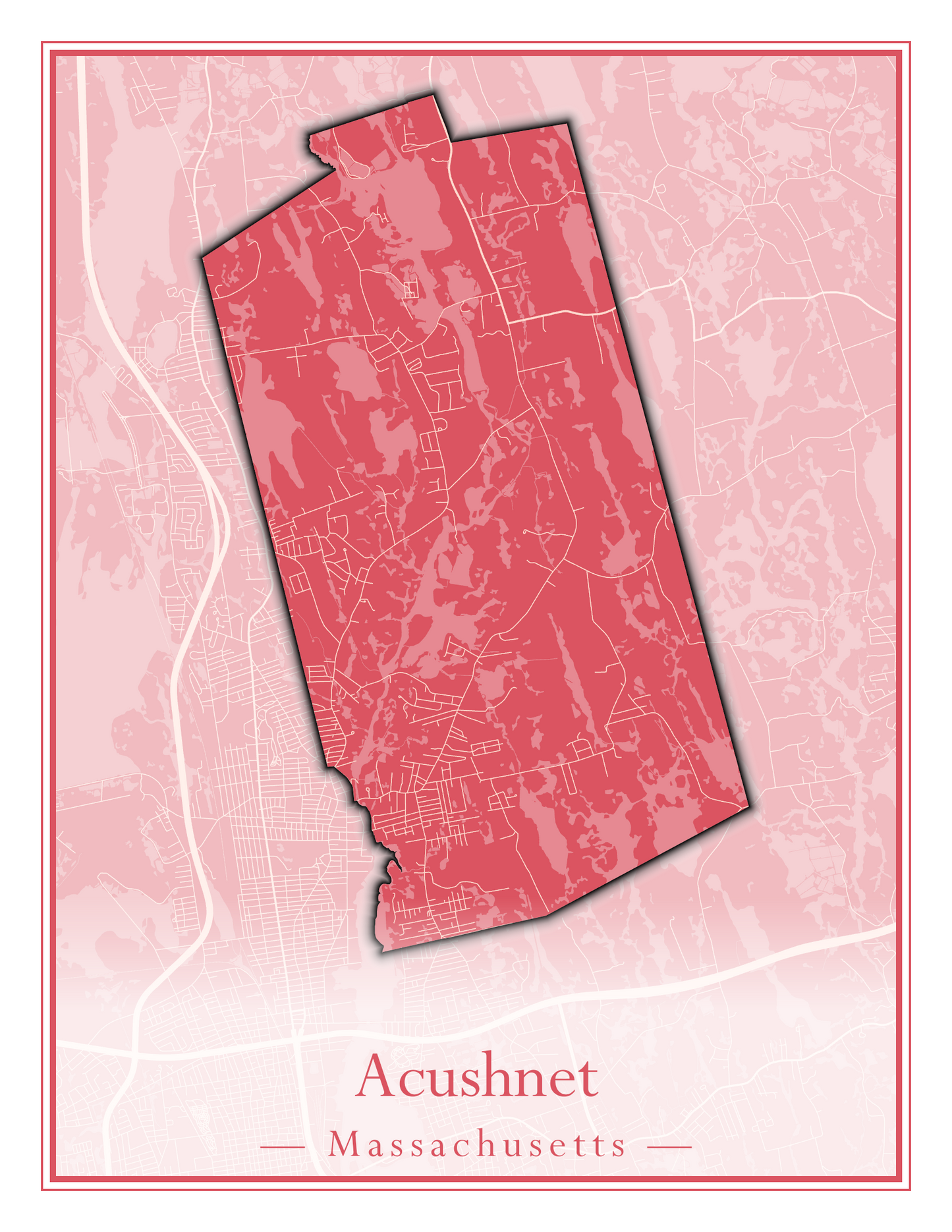 Massachusetts Towns - Street Map (Abington - Adams)