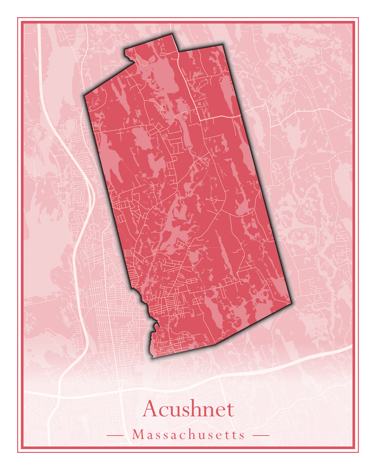 Massachusetts Towns - Street Map (Abington - Adams)