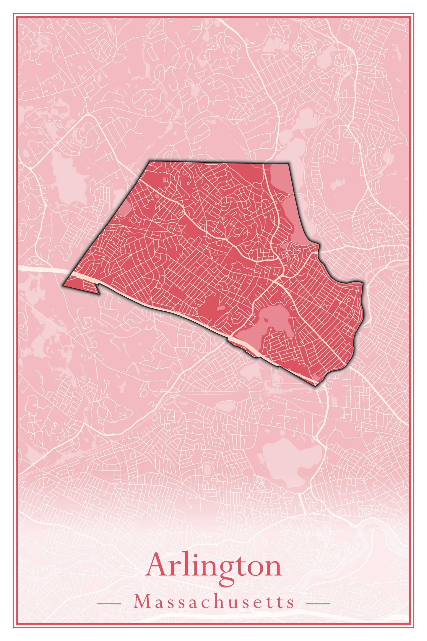 Massachusetts Towns - Street Map (Andover - Ashburnham)