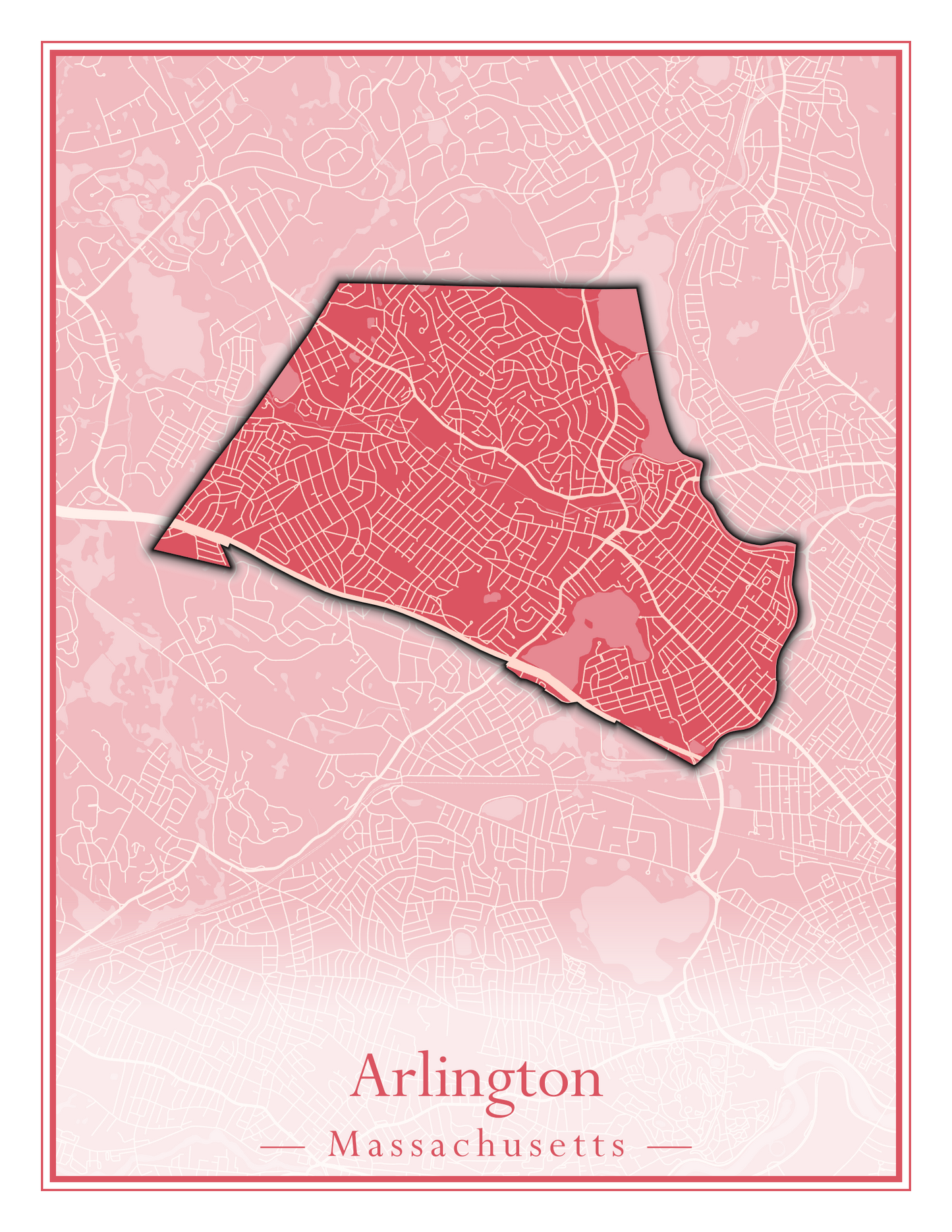 Massachusetts Towns - Street Map (Andover - Ashburnham)